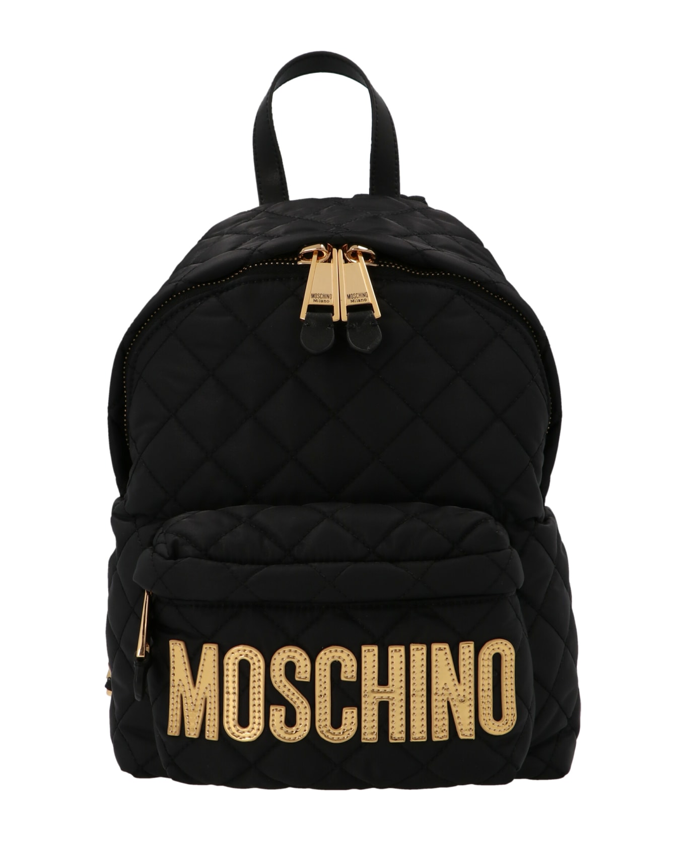 Moschino Logo Midi Backpack - Black  