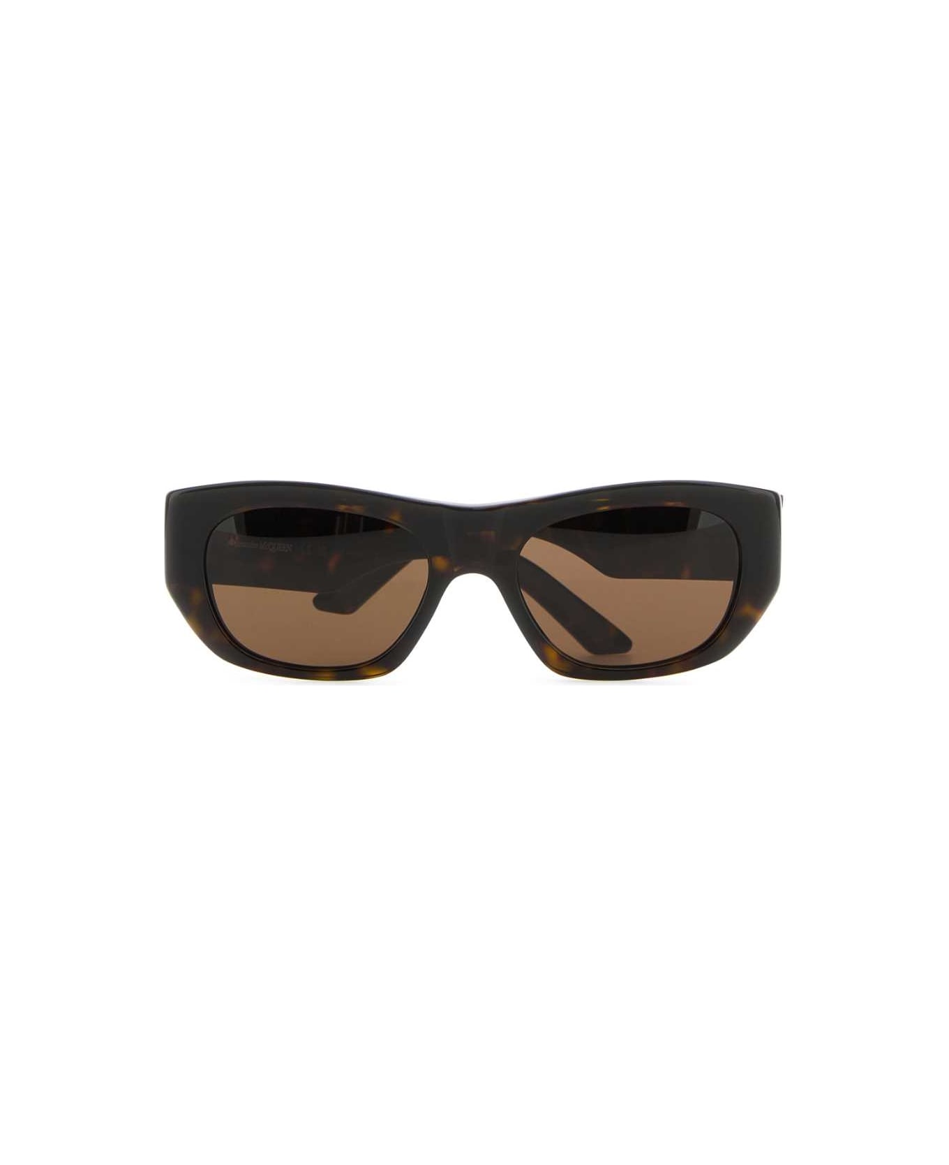 Alexander McQueen Printed Acetate Punk Rivet Sunglasses - SOLIDBROWN サングラス