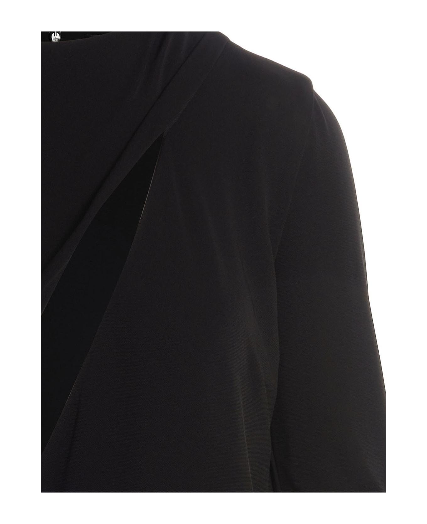 Versace Cut Out Jersey Dress - Black  