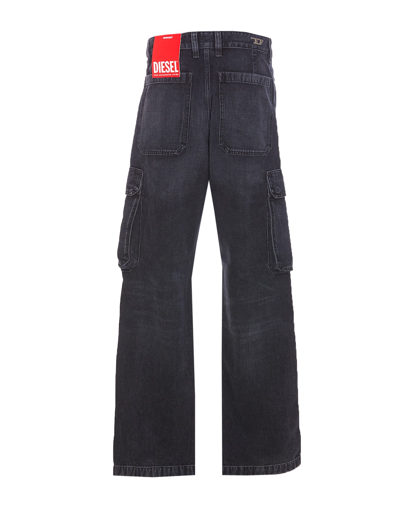 Diesel D-pot-cargo Jeans - Black