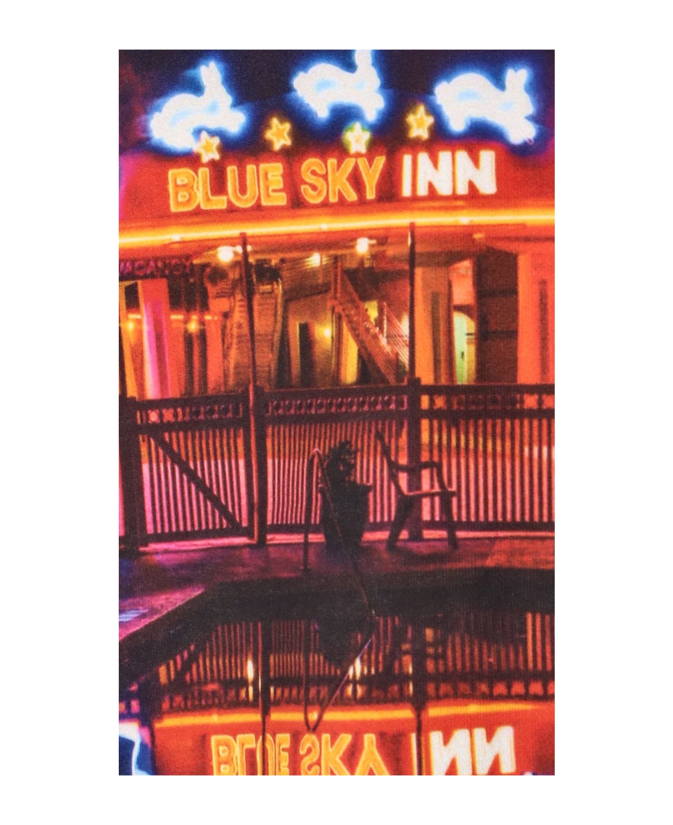 Blue Sky Inn Hoodie Print - Bianco