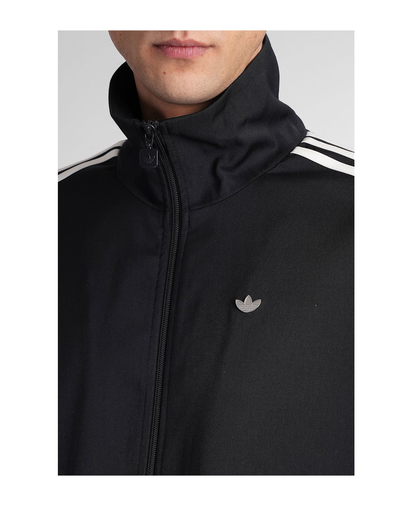 Adidas Firebird Tt Sweatshirt In Black Polyester - black