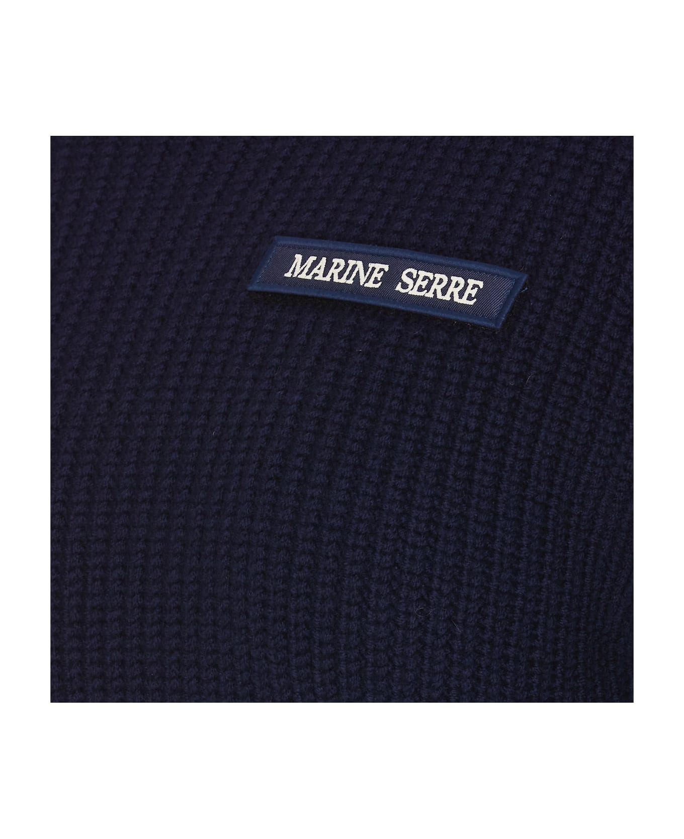 Marine Serre Half Knit Sailor Sweater - Blue