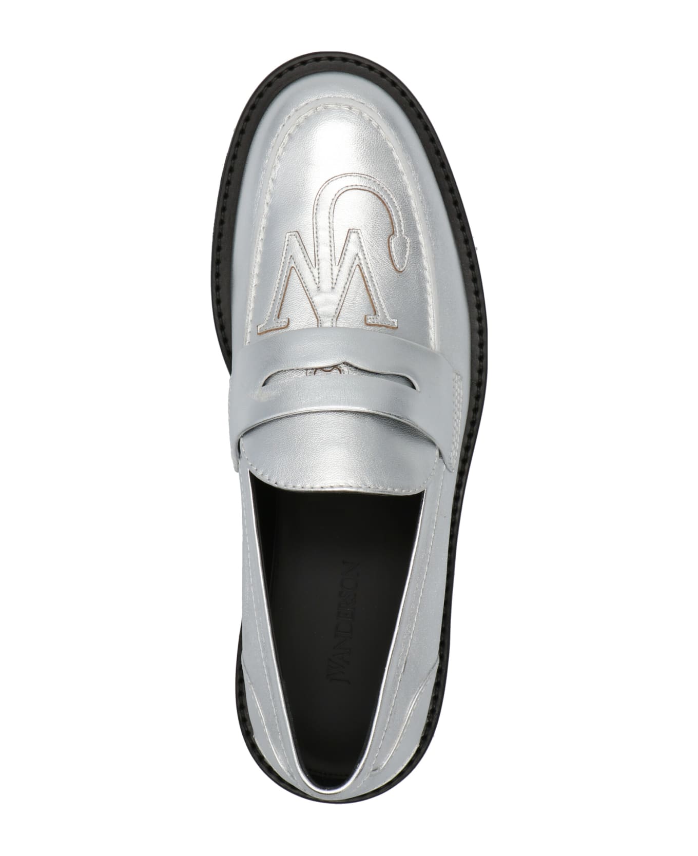 J.W. Anderson Logo Loafers - Silver