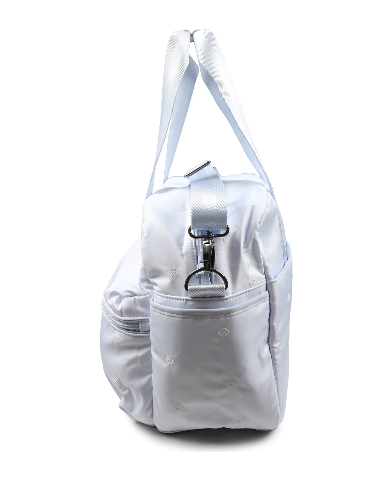 Hugo Boss Light Blue Changing Bag For Baby Boy With Logo - Light Blue