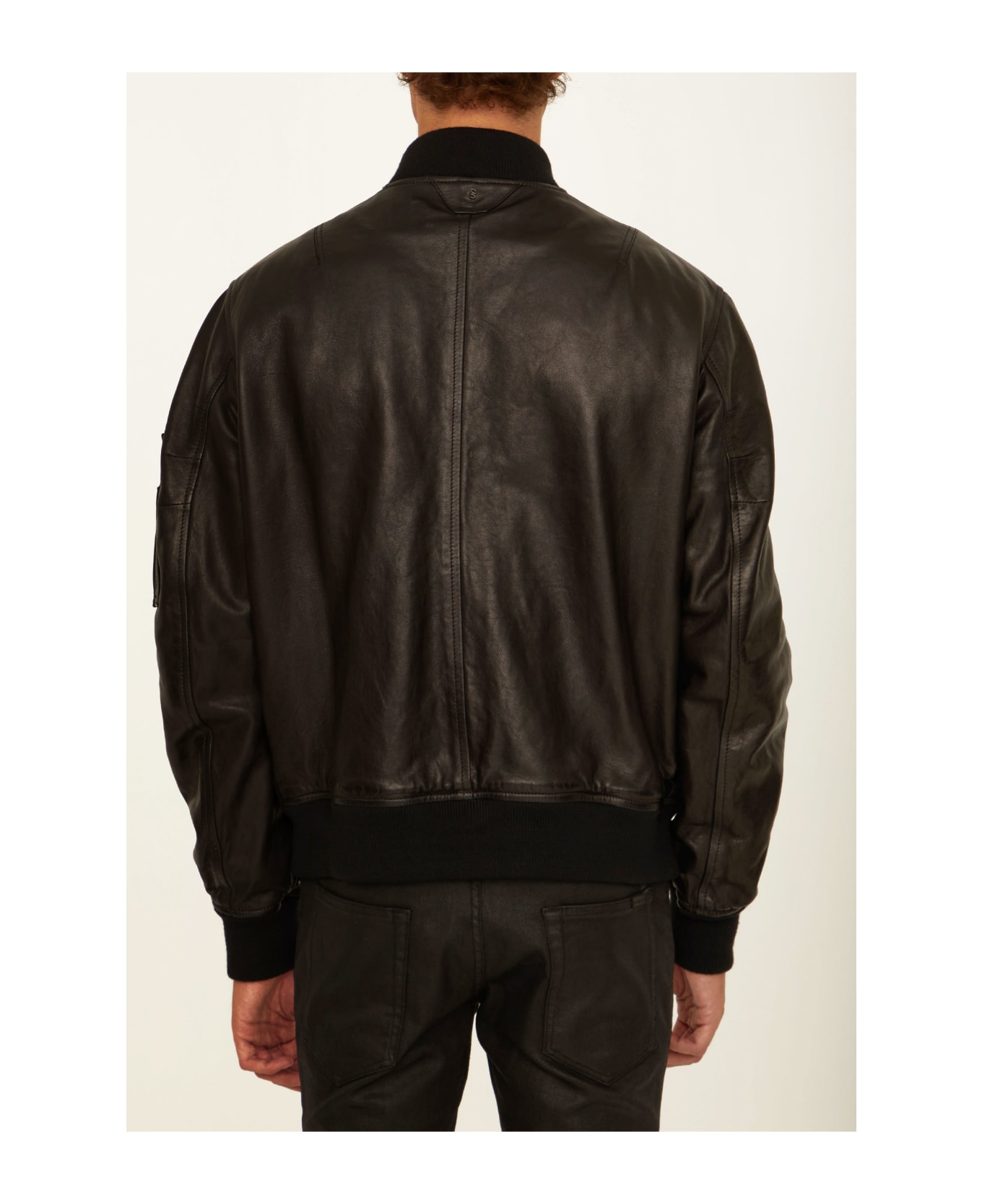 若干眠い様売約済 SalvatoreSantoro leather jacket Salvatore Santoro Leather zip-up Jacket | Black | FARFETCH