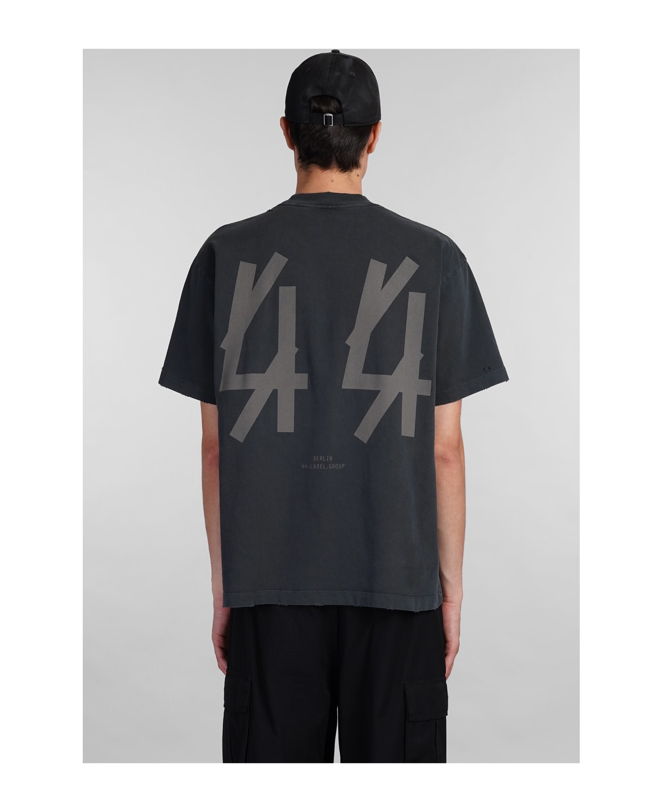 44 Label Group T-shirt In Black Cotton - Black