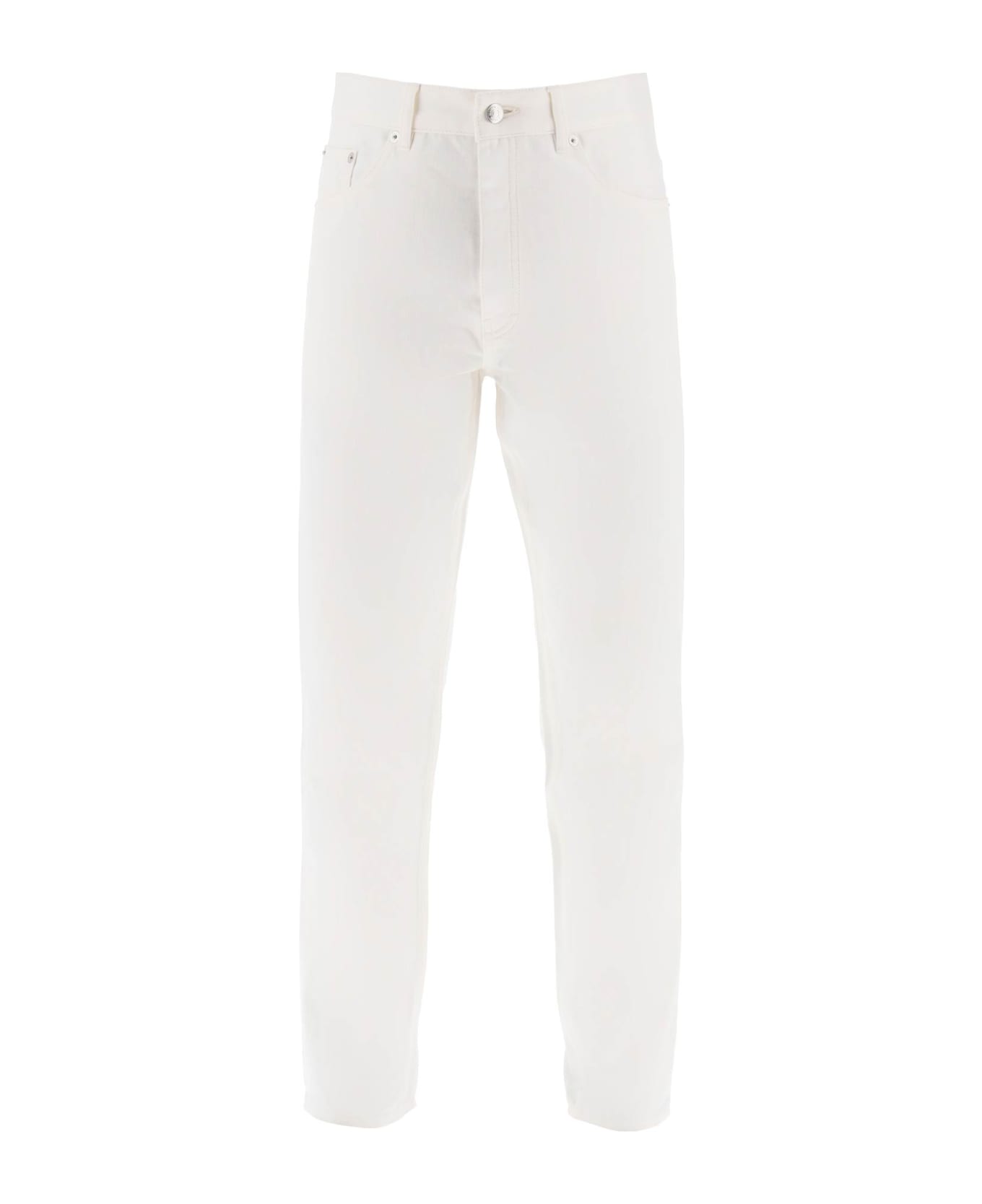 Maison Kitsuné Low-rise Tapered Jeans - OFF WHITE (White)