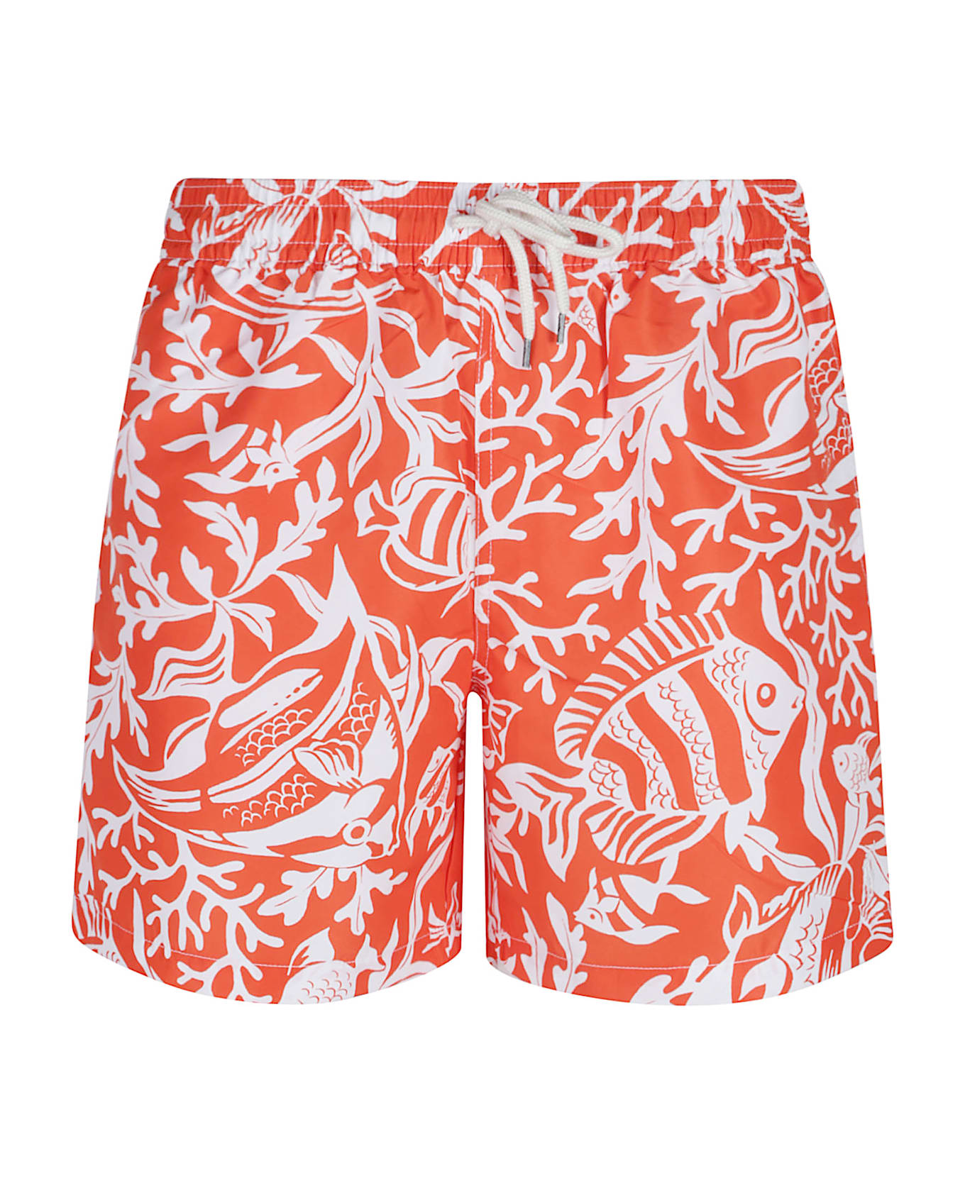 Polo Ralph Lauren Traveler Mid Swim Trunk - Fish Coral/orange