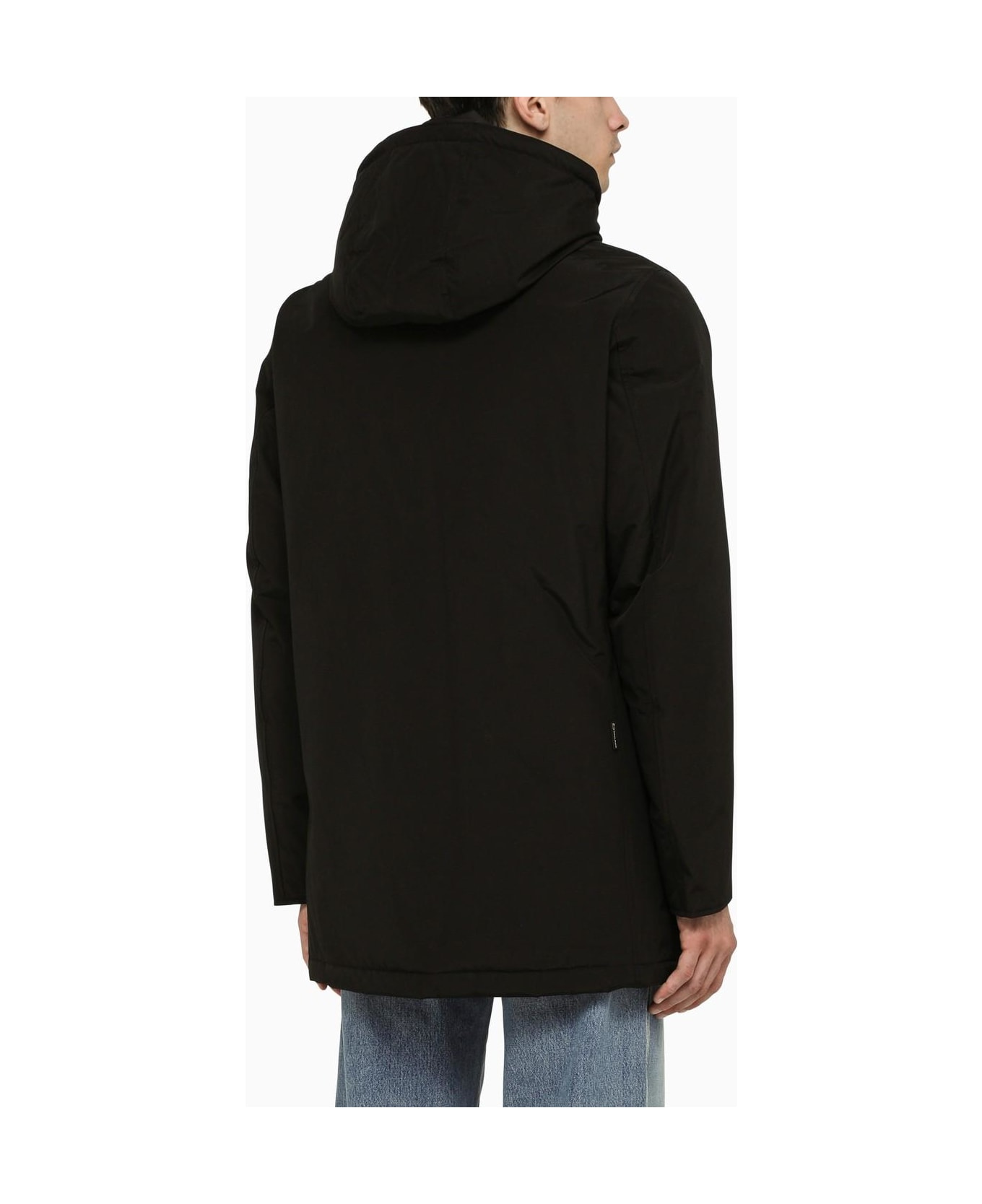 Woolrich Multi Pocket Hooded Parka - Black