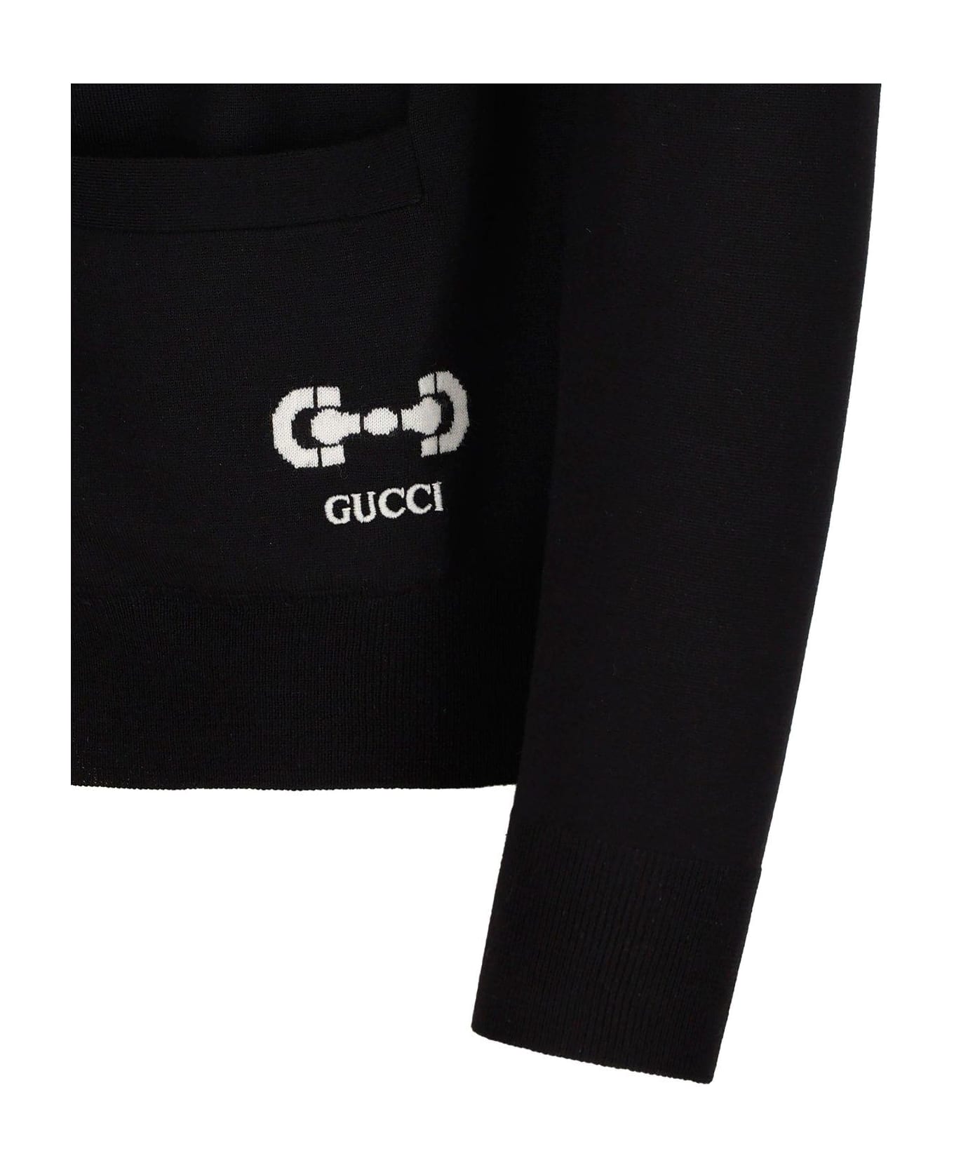 Gucci Gg Intarsia Knit Cardigan