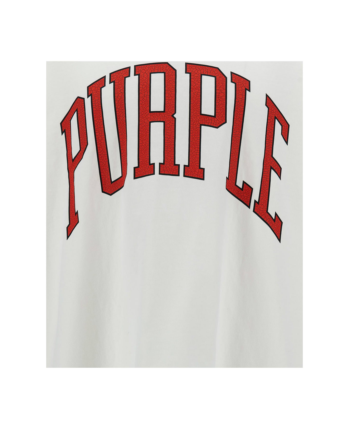 Purple Brand Girocollo Logo - WHITE/RED