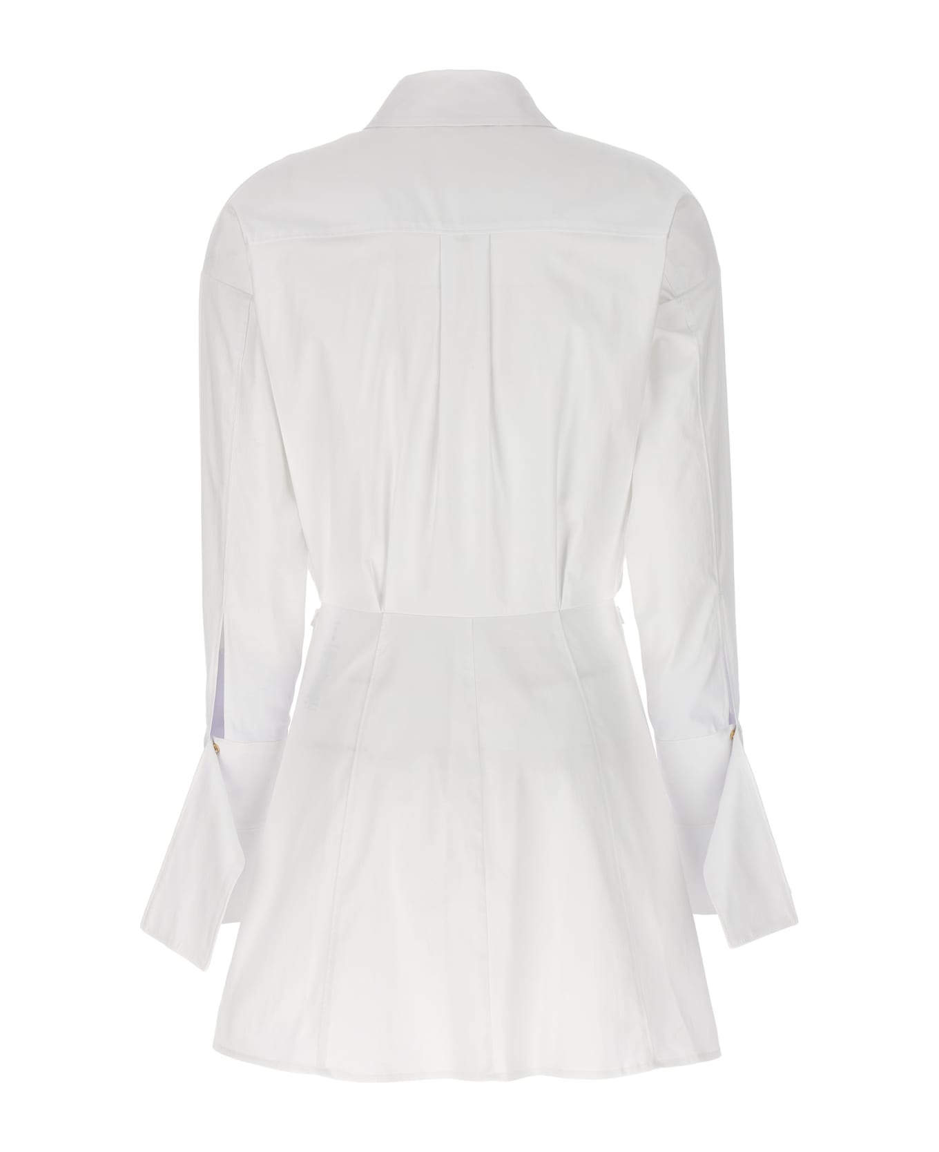 Elisabetta Franchi Chemisier Dress - White ワンピース＆ドレス