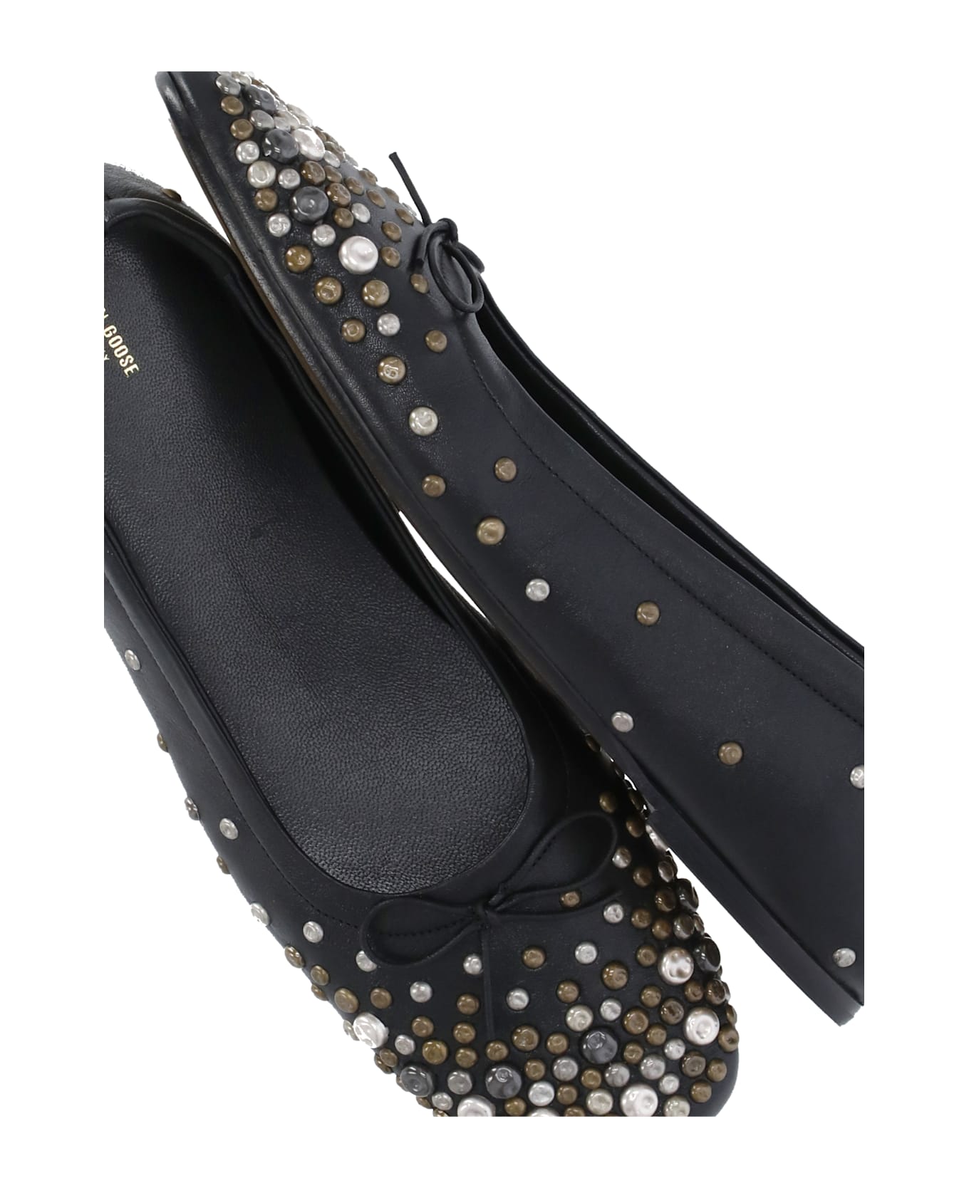 Golden Goose Leather Ballet Shoes - Black