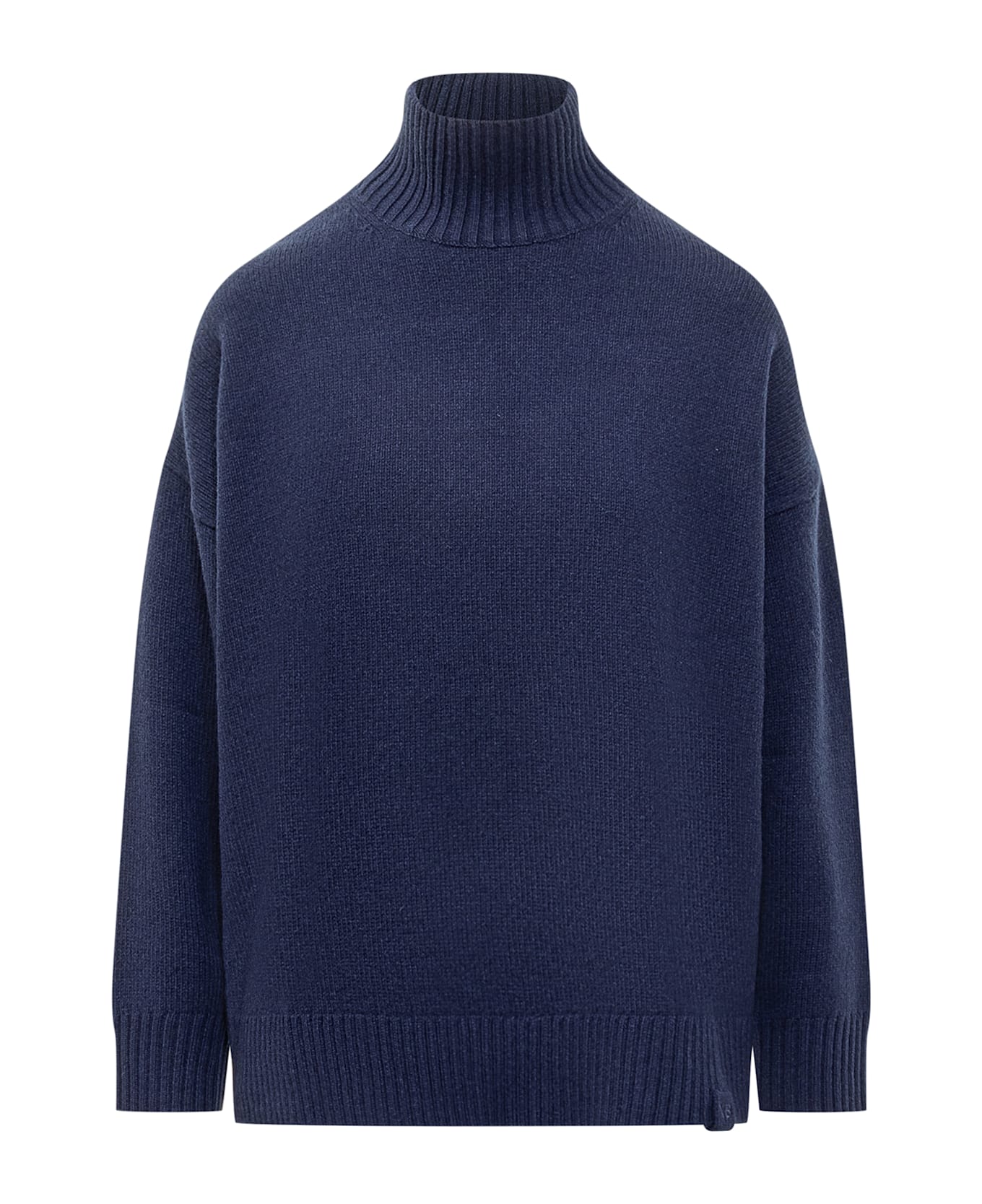 Victoria Beckham High Neck Sweater - NAVY