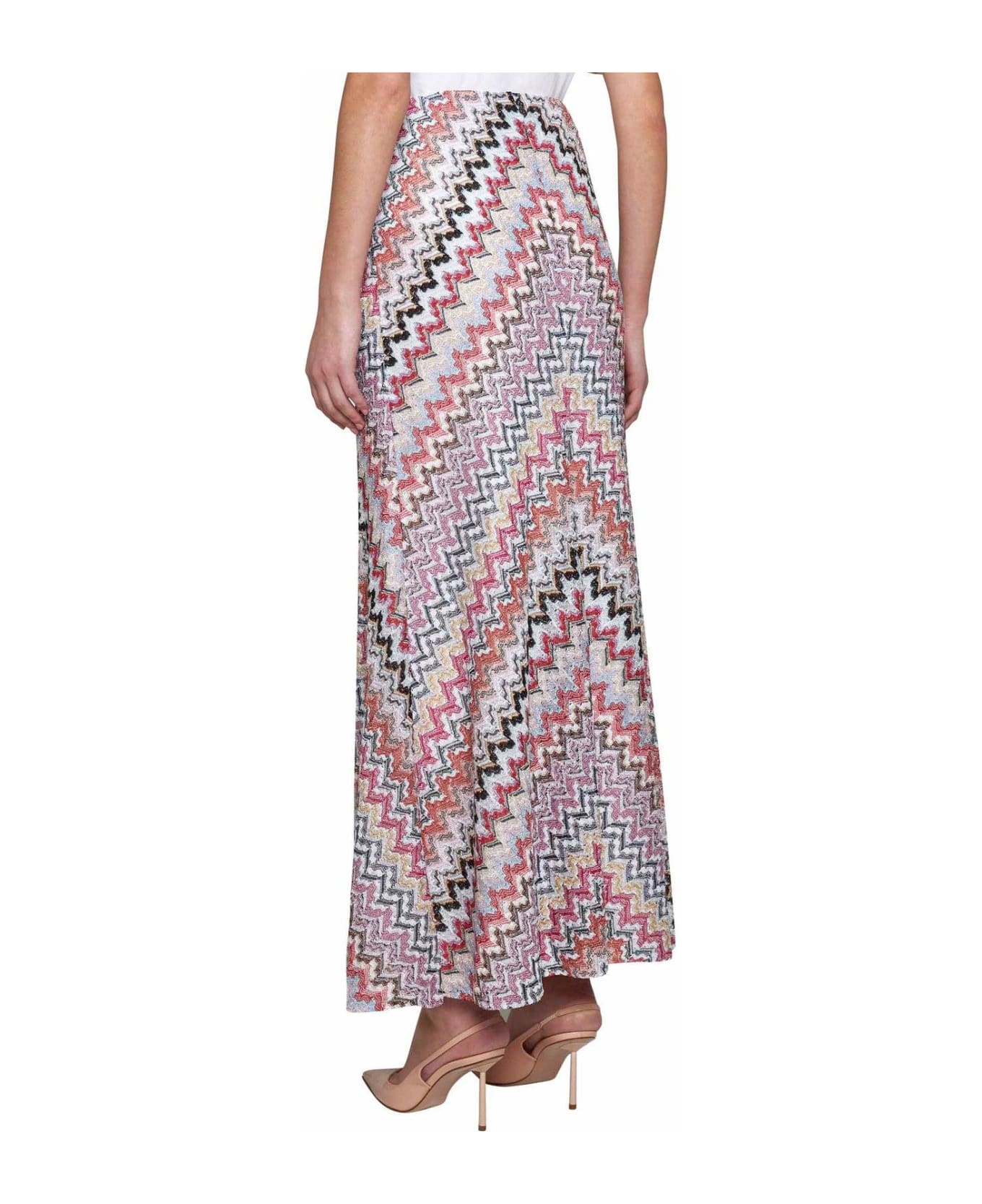 Missoni All-over Patterned Maxi Skirt - Pink