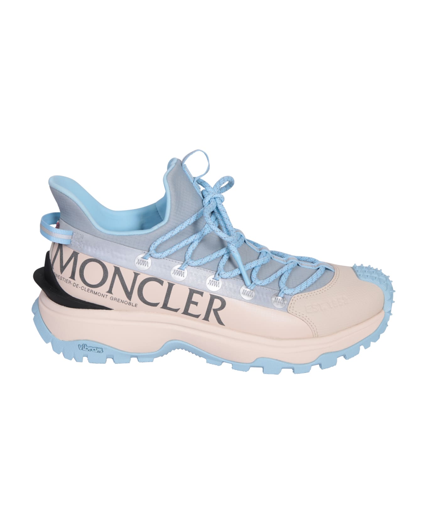 Moncler Sky Blue And Beige Trailgrip Lite 2 Sneakers - Blue