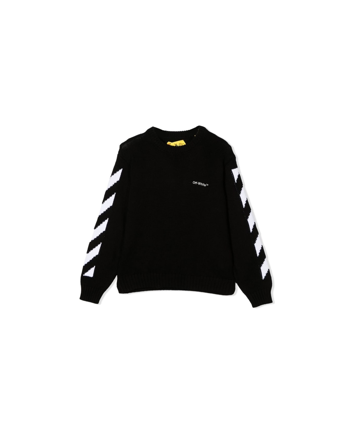 Off-White Sweatshirt With Logo - BLACK ニットウェア＆スウェットシャツ