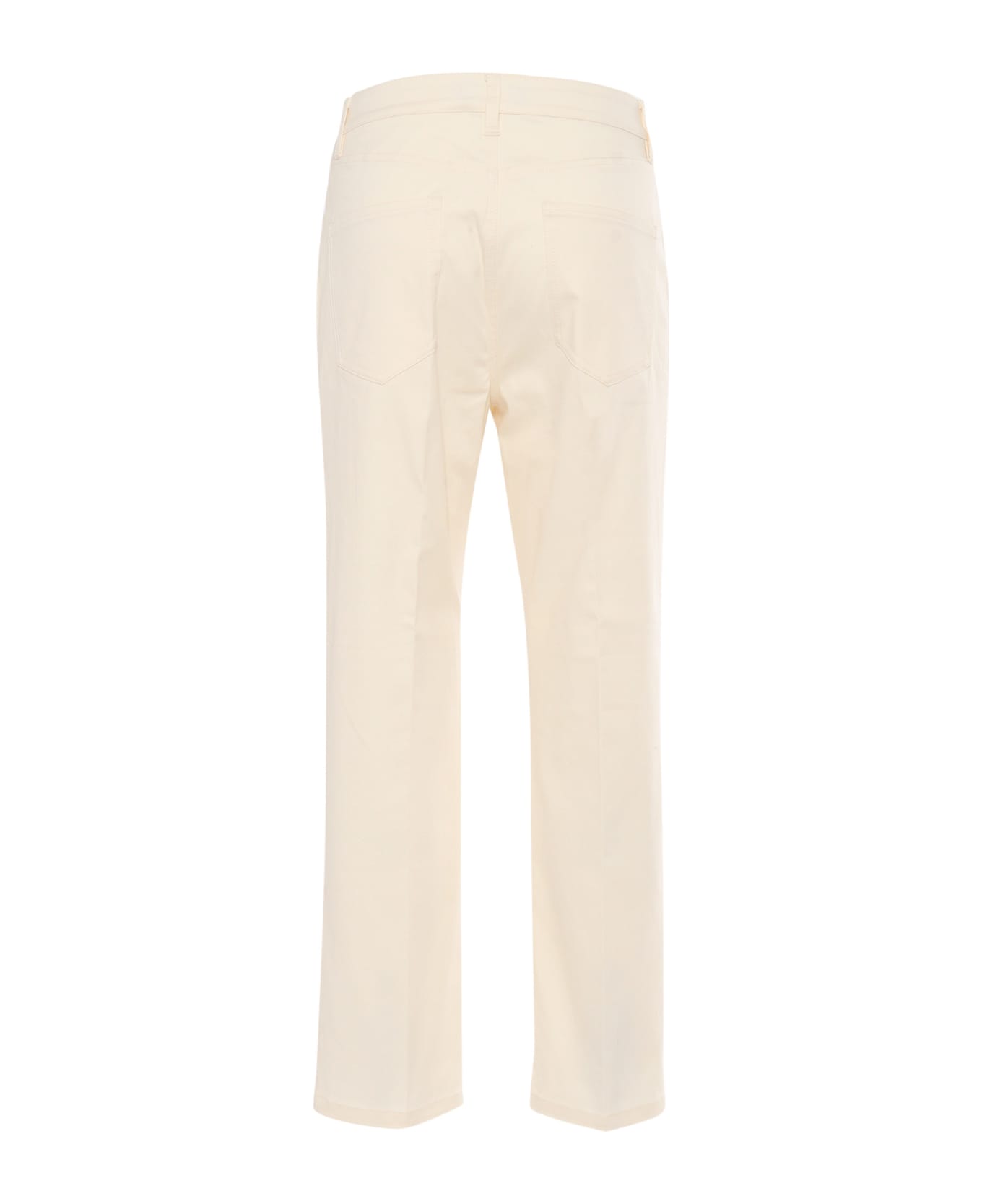Fabiana Filippi Cotton Gabardine 5 Pocket Trousers - WHITE