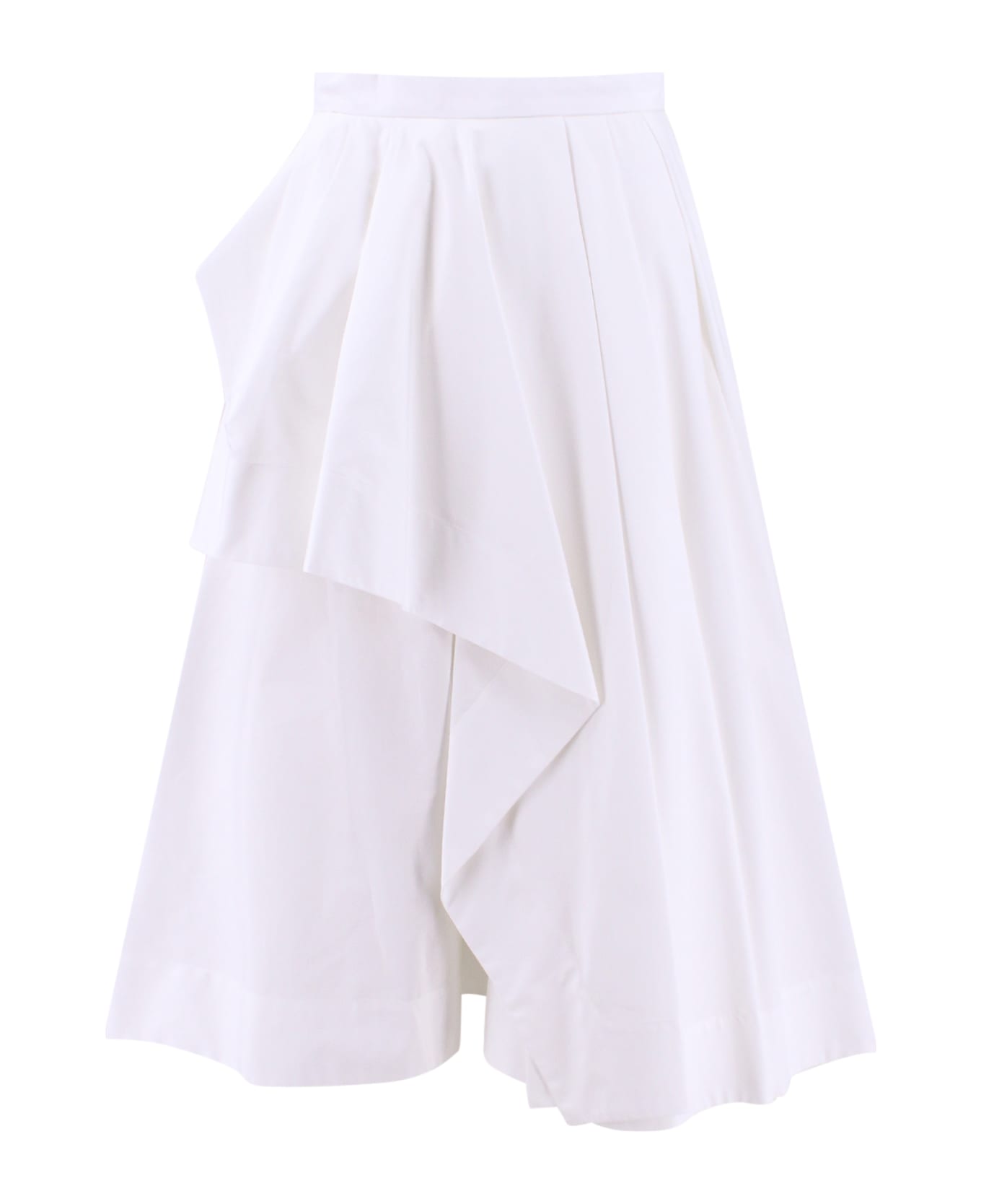 Alexander McQueen Draped Skirt - Bianco