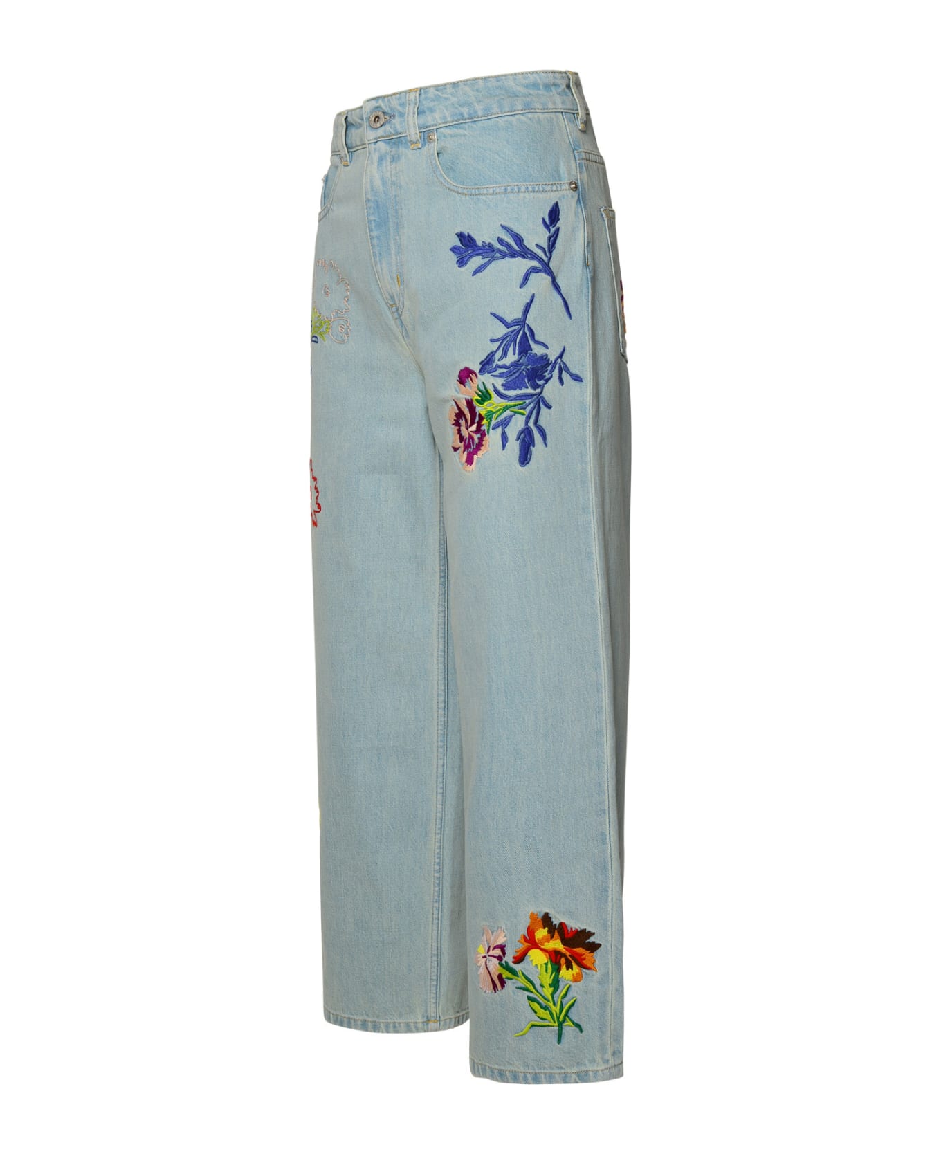 Kenzo Flower Jeans - STONE BLEACHED デニム