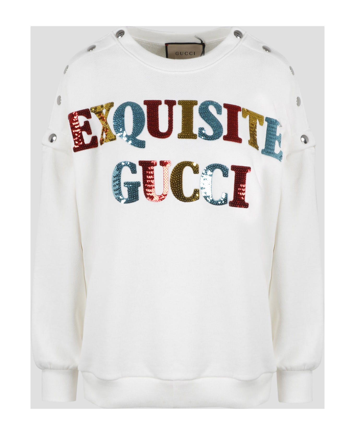 Gucci Exquisite  Cotton Sweatshirt - White