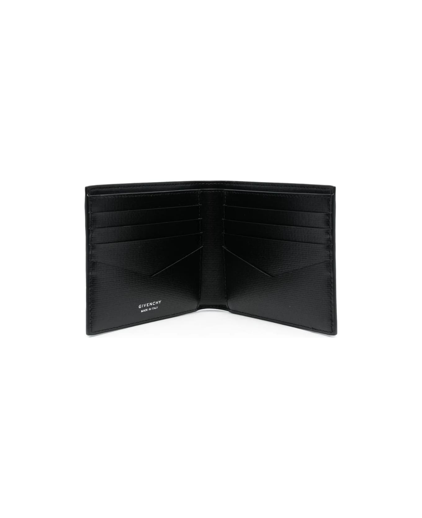 Givenchy Wallet In Black Classique 4g Leather - Black 財布