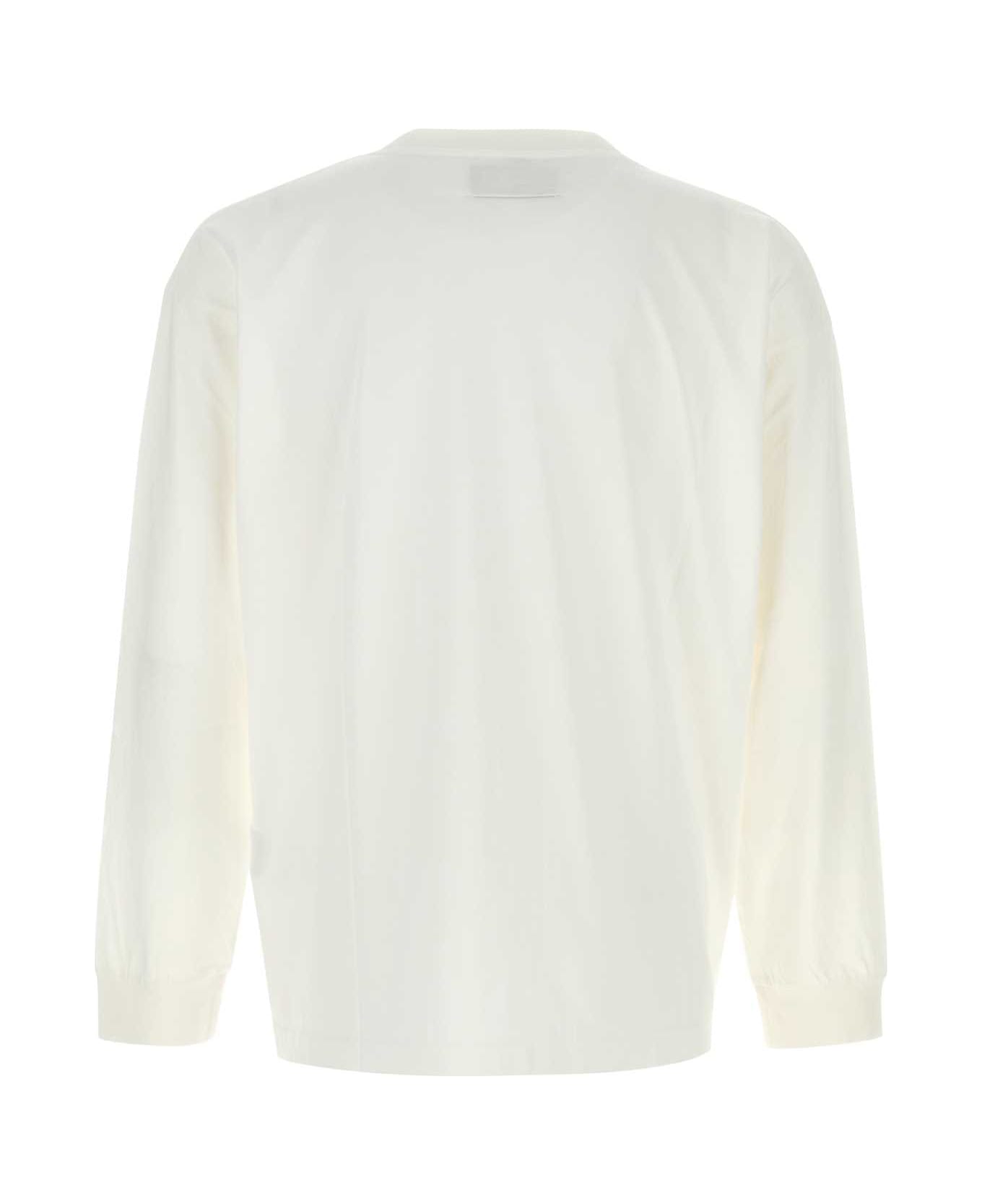 MM6 Maison Margiela White Cotton T-shirt - off white