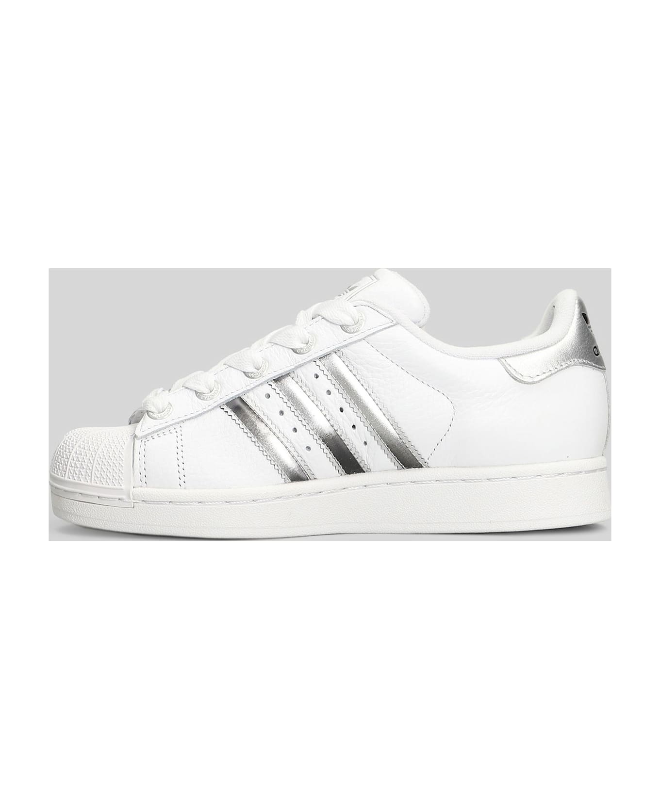 Adidas Superstar Ii Sneakers In White Leather - white