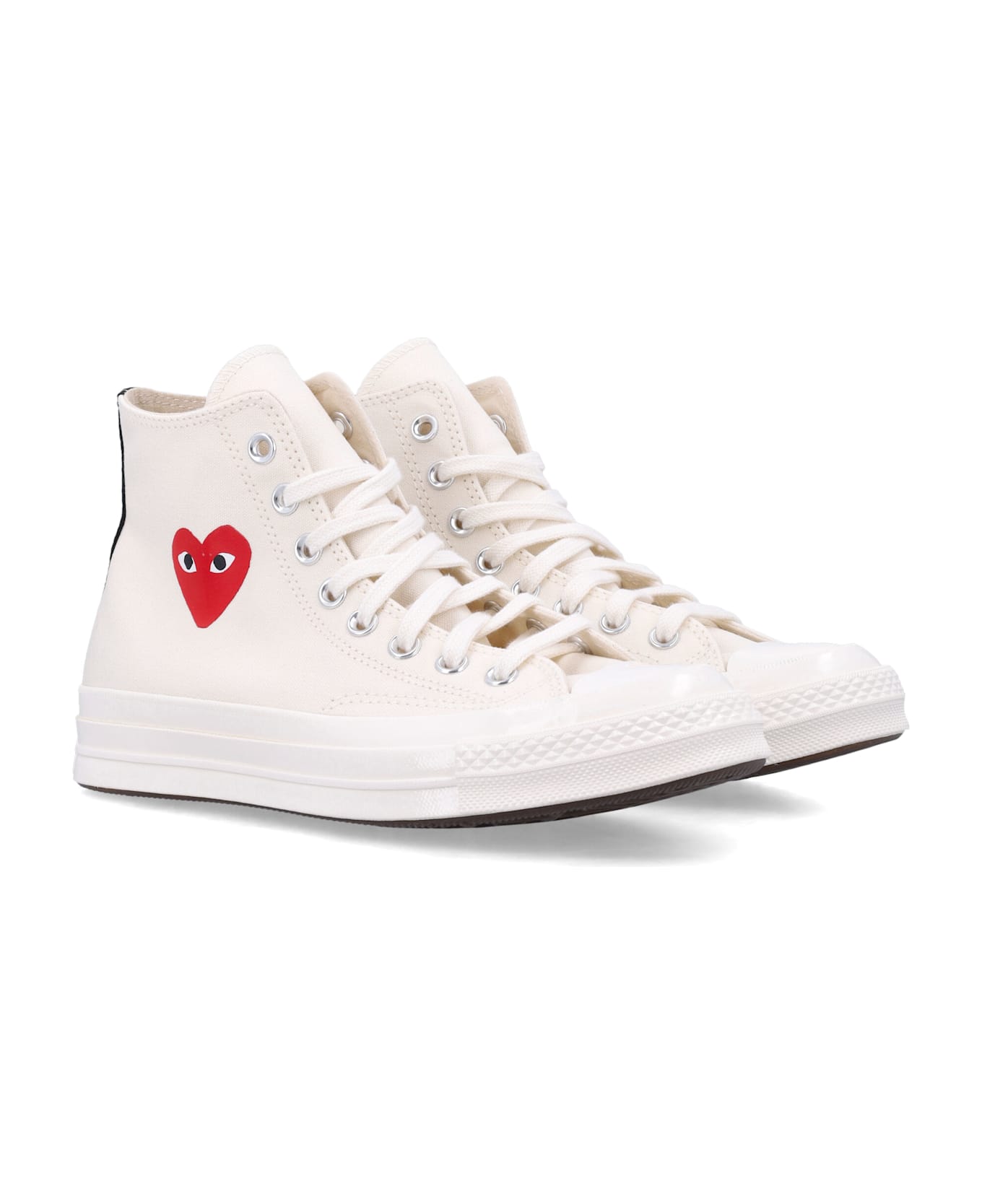 Comme des Garçons Play X Converse High-top Sneakers With Heart - WHITE