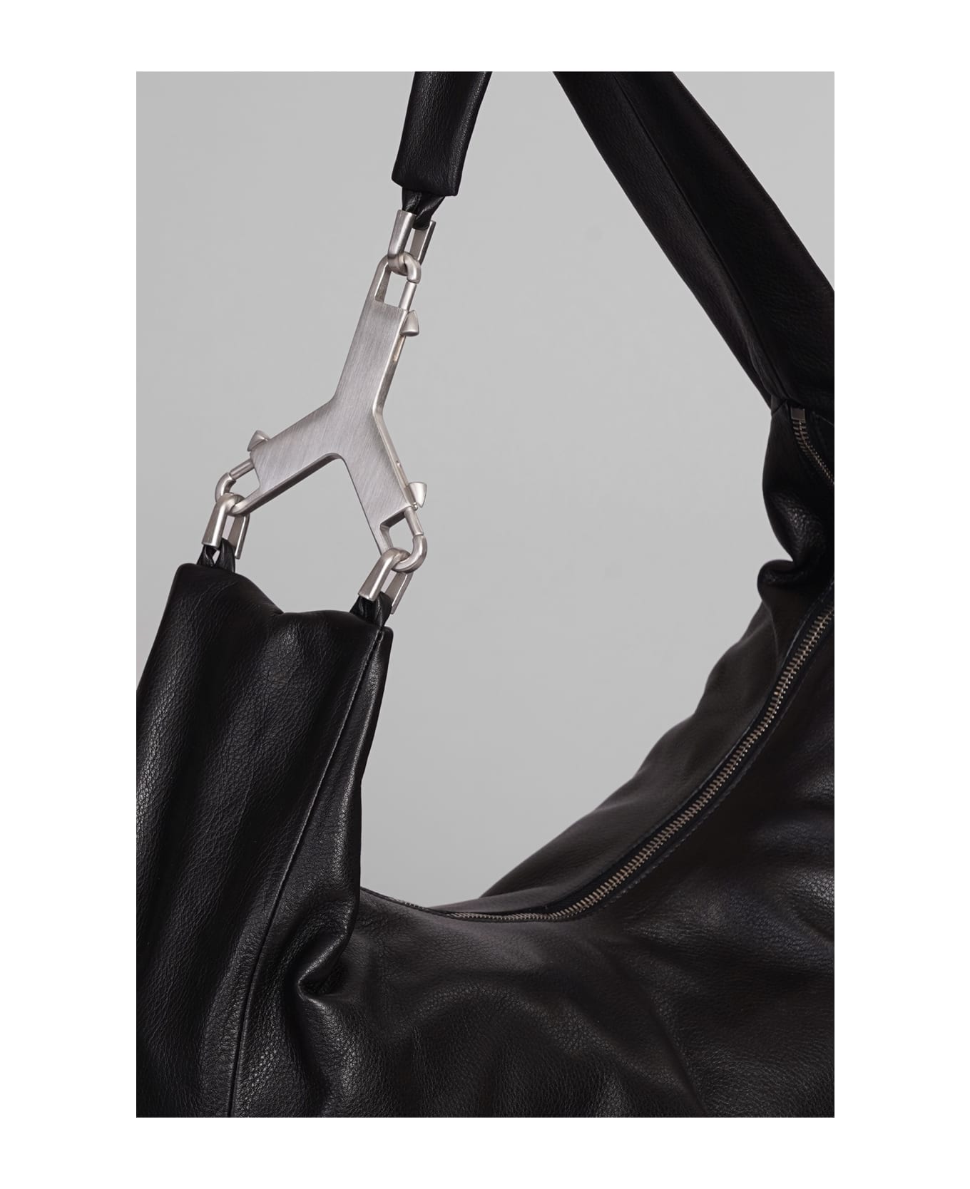 Rick Owens Cerberus Bag Shoulder Bag In Black Leather - black ショルダーバッグ
