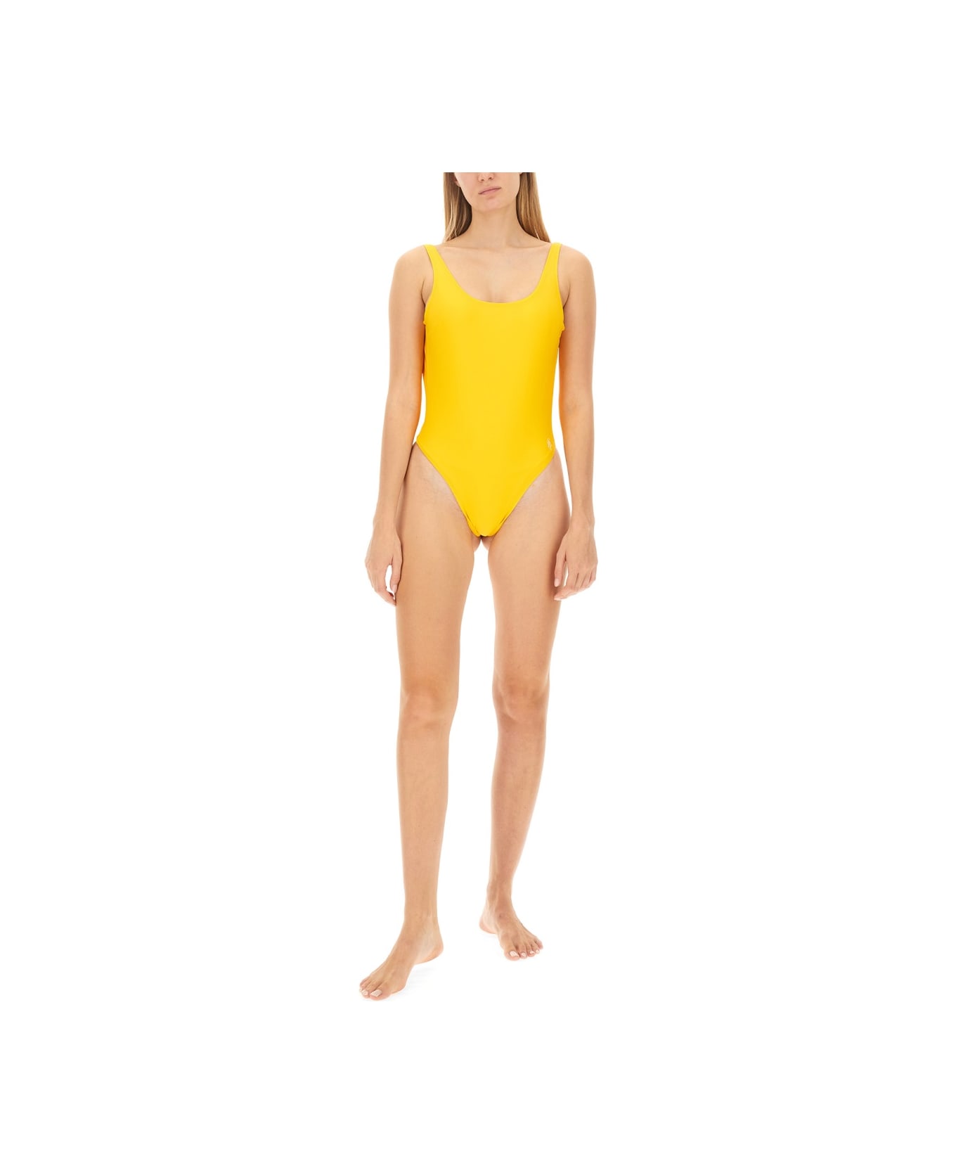 Sporty 
Rich Carla One-piece Swimsuit - YELLOW