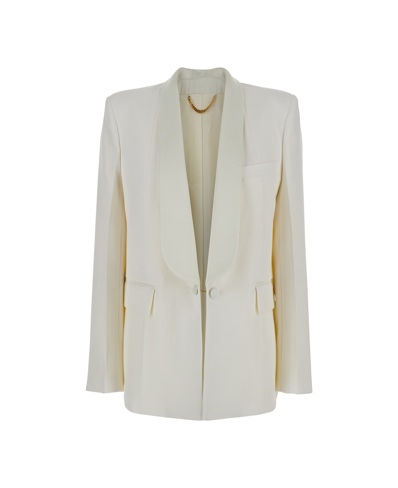 Victoria Beckham Showl Collar Tux - White