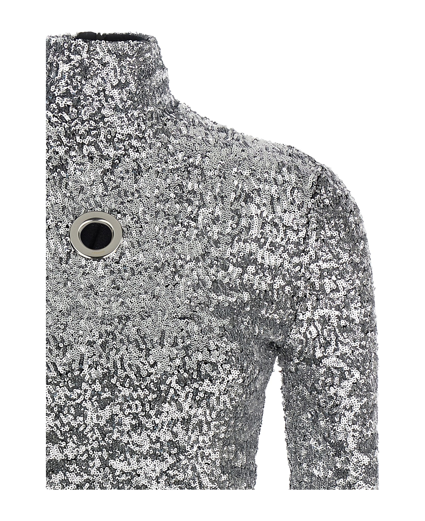 Paco Rabanne Sequin Sweater - Silver