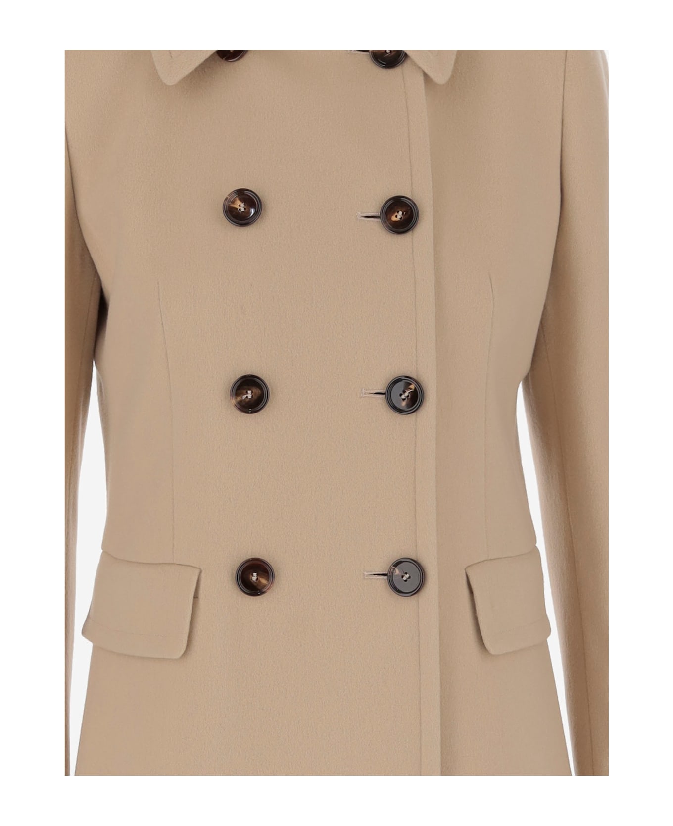 Tagliatore Wool And Cashmere Coat - Beige