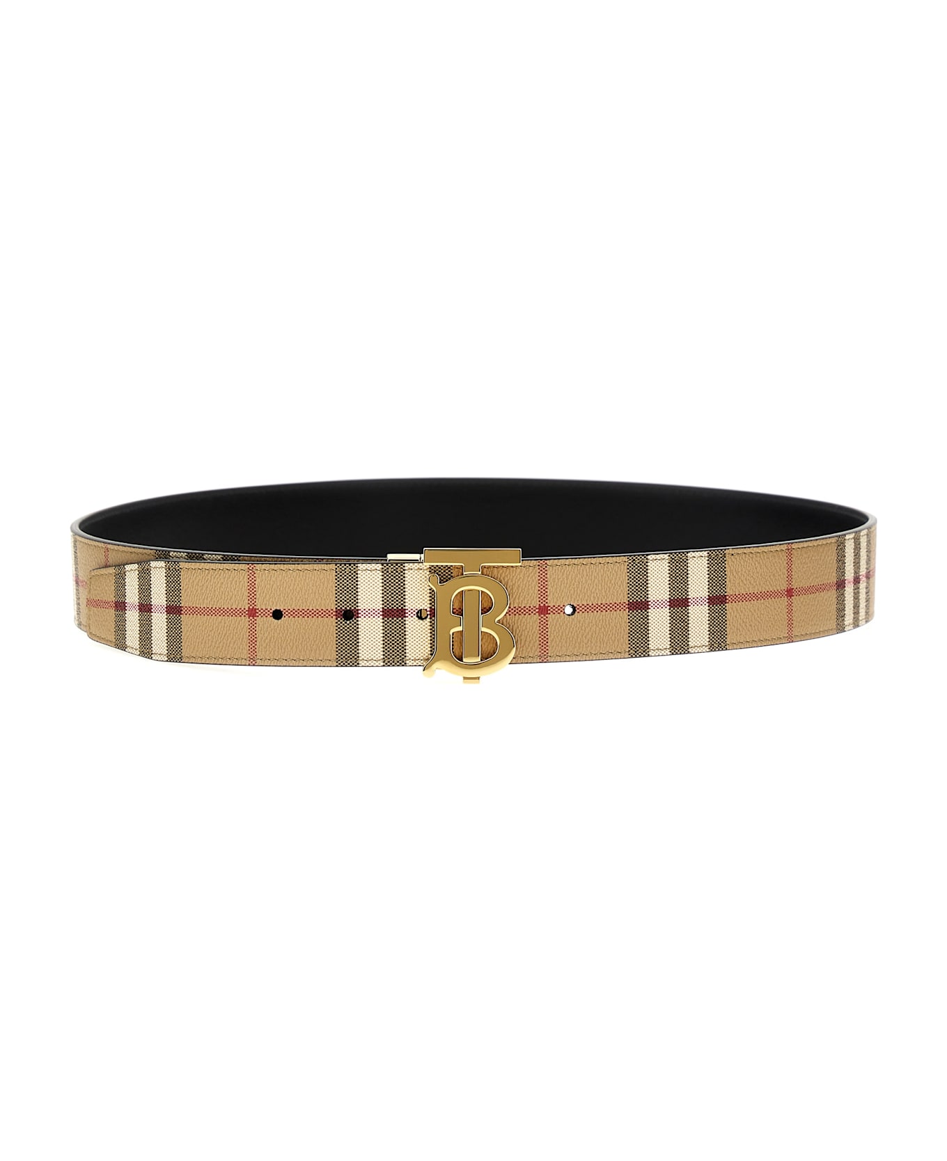 Burberry 'tb' Reversible Belt - Multicolor