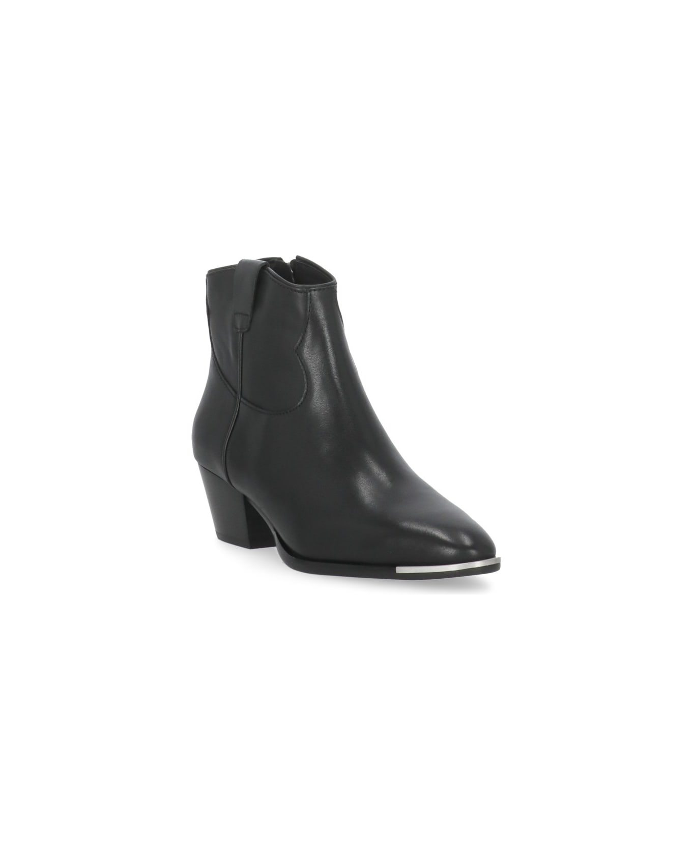 Ash Fame Bis Ankle Boots - Black