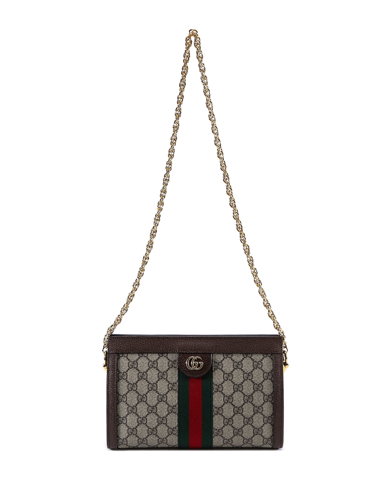 Gucci Ophidia Shoulder Bag - Brown