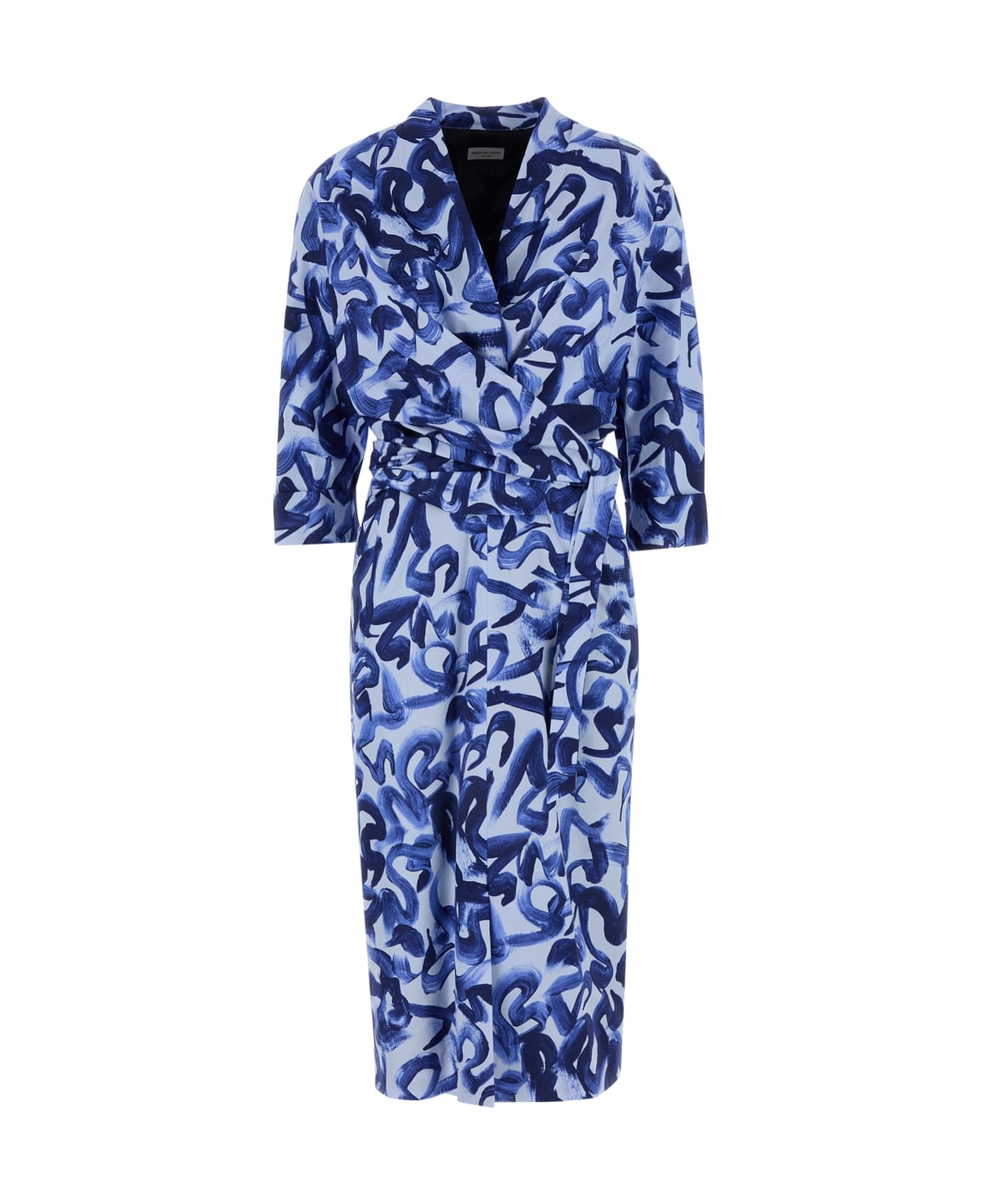 Dries Van Noten 01150-darminas 9012 W.w.dress - BLUE
