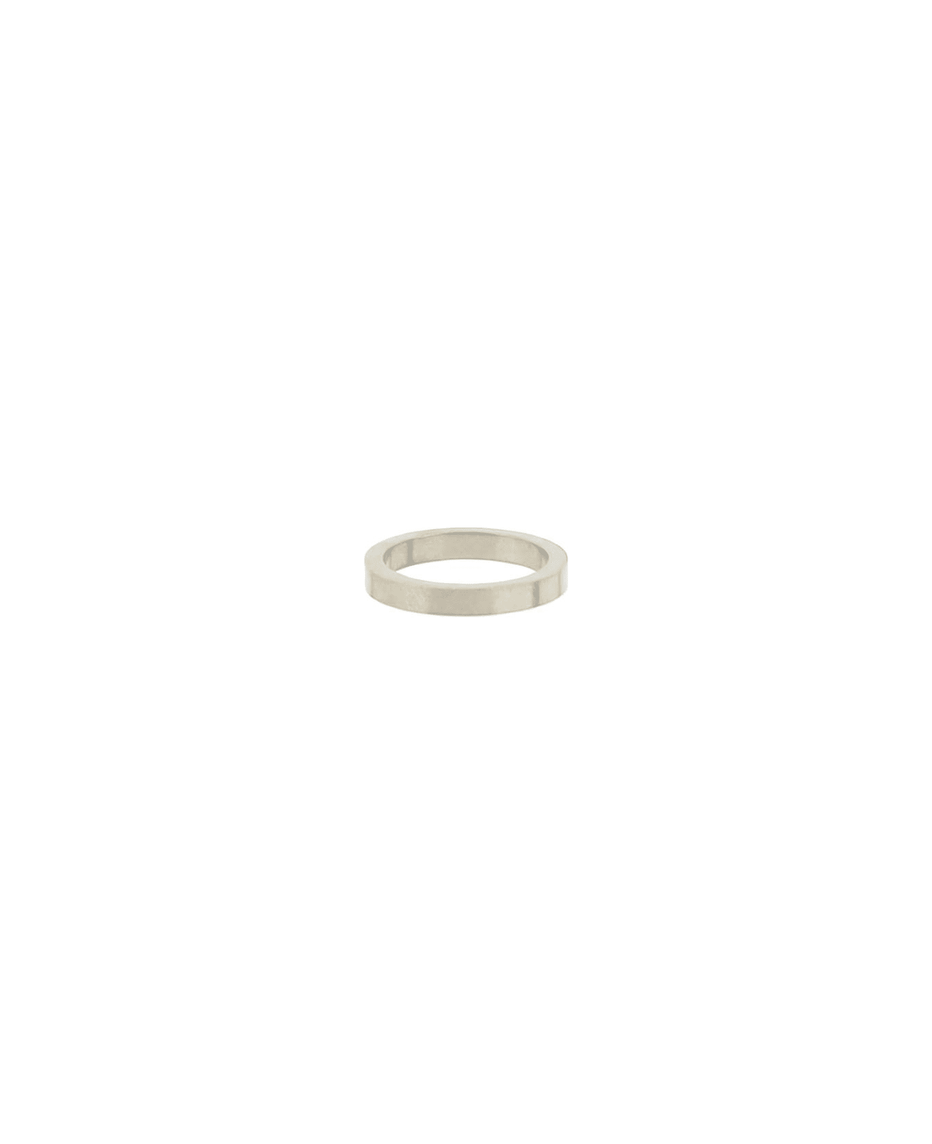 Maison Margiela Logo Ring - Palladium