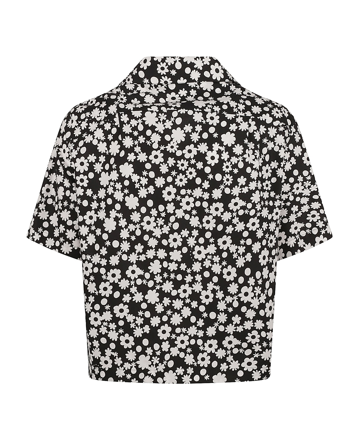 Marni All-over Printed Poplin Shirt - Black