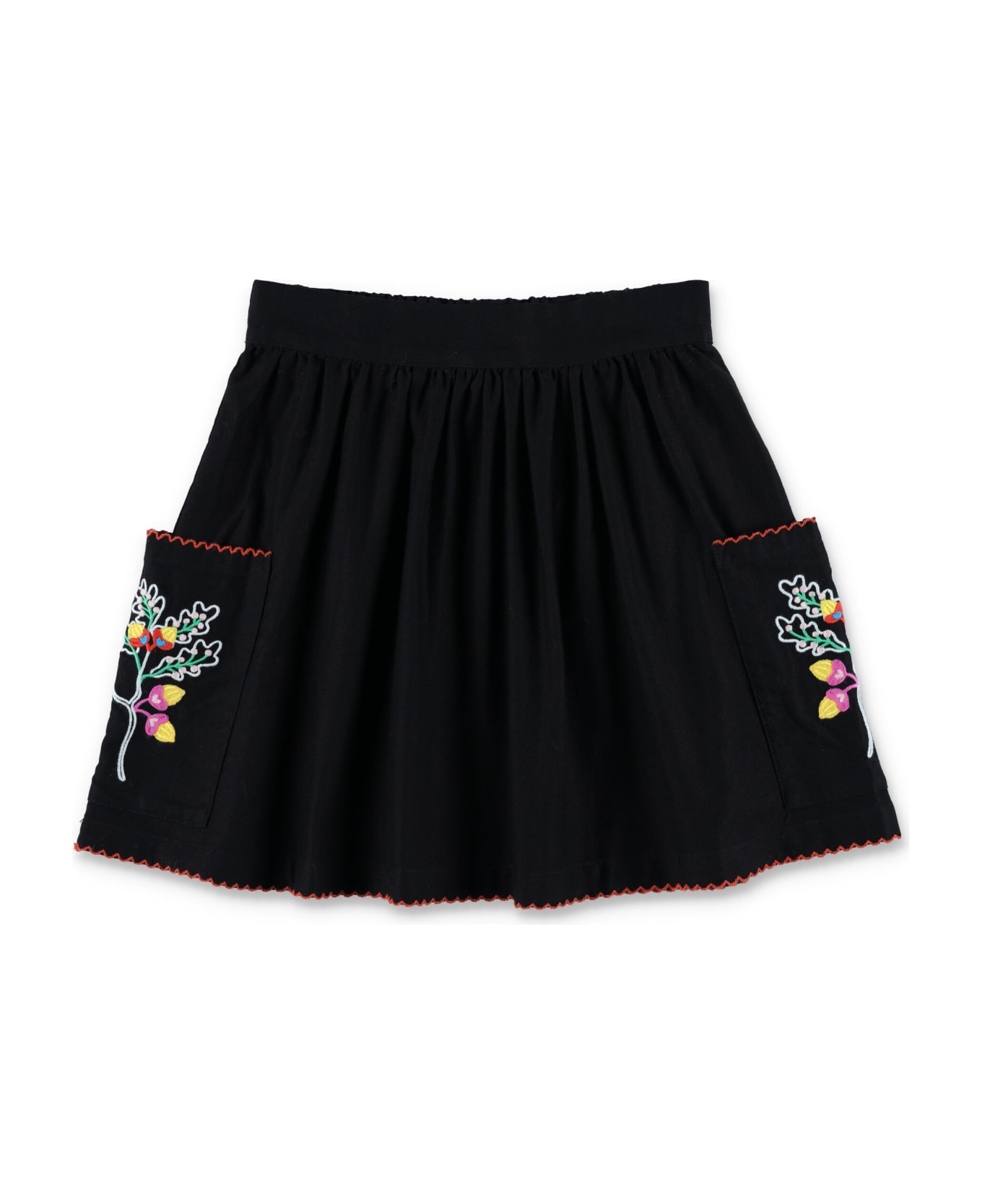 Stella McCartney Kids Skirt With Embroidery - BLACK