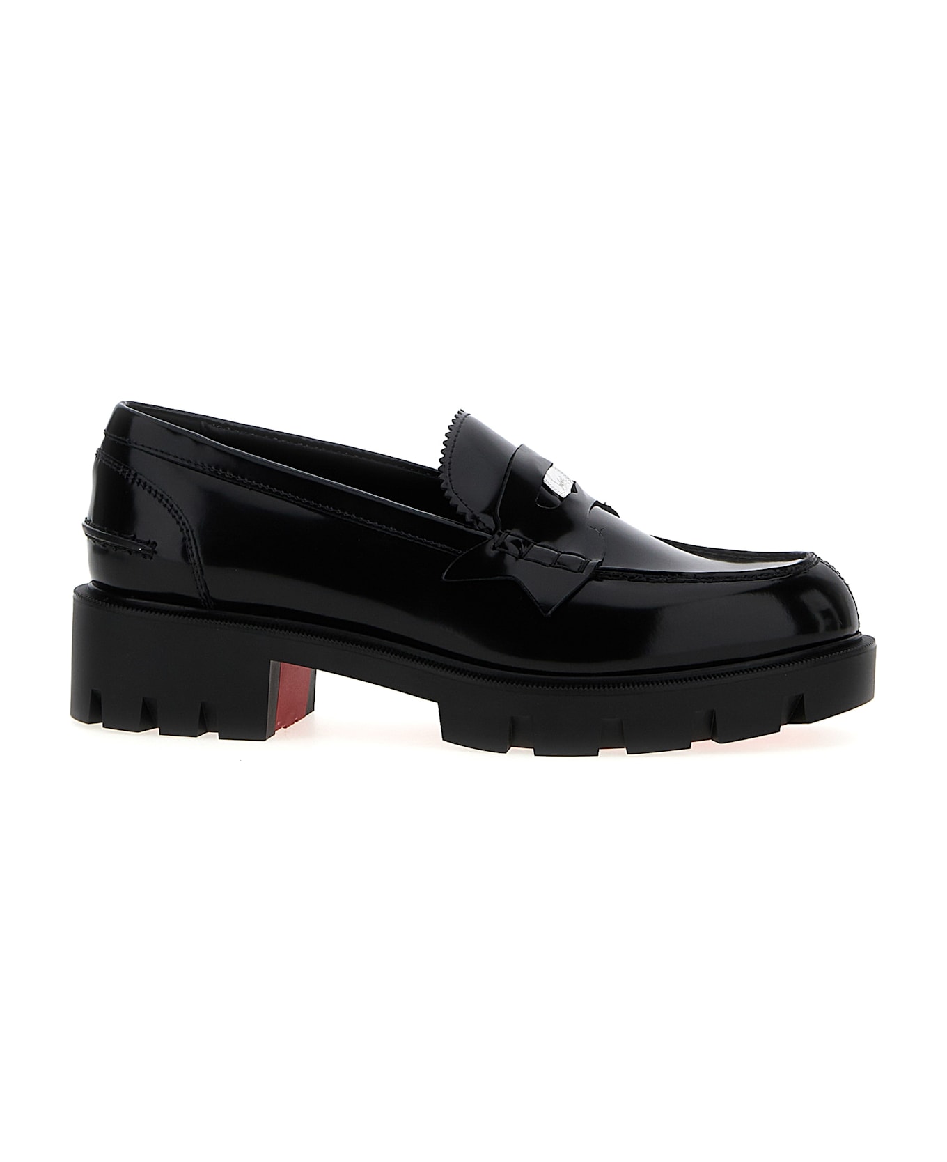 Christian Louboutin 'penny Lug' Loafers - Black  