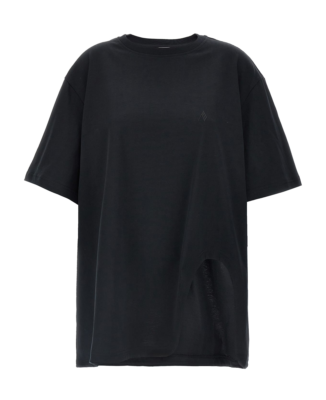 The Attico Slit T-shirt - Black  
