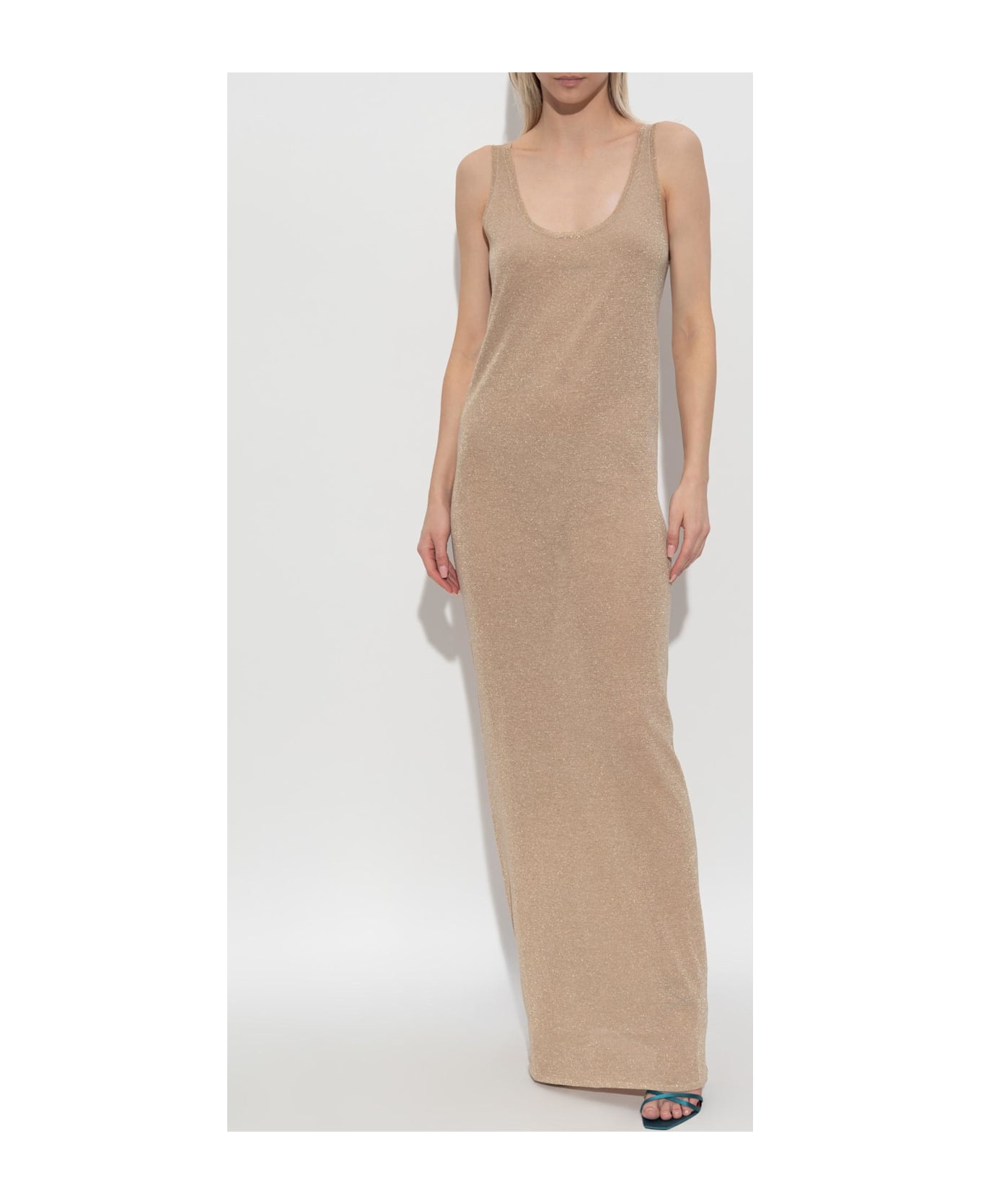 Saint Laurent Dress With Lurex Thread - GOLD