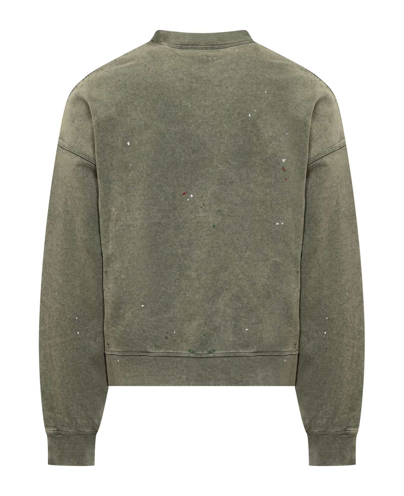 Dsquared2 Marble Dyed Vanish Spot Cypro Fit Sweatshirt - Military Green