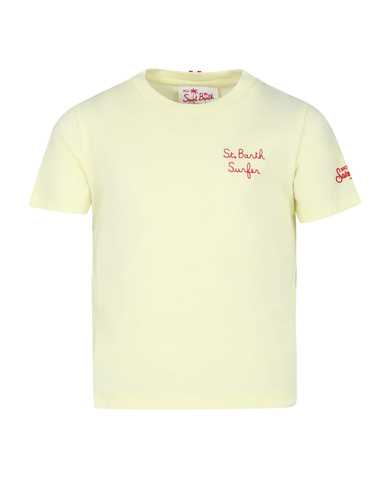 MC2 Saint Barth Yellow T-shirt For Boy With Mickey Mouse Print - Yellow