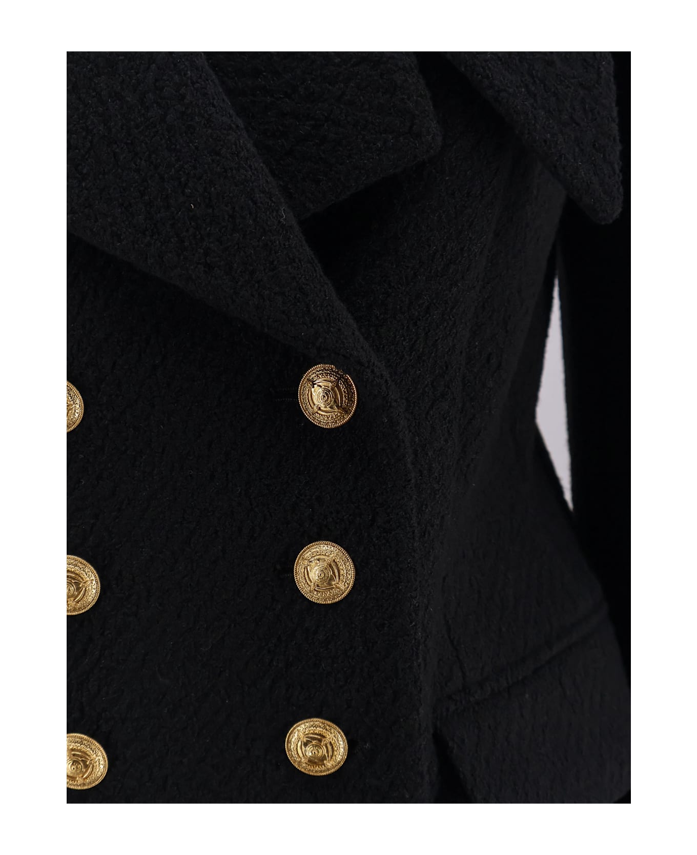 Chloé Double-breasted Virgin Wool Blend Blazer - Black