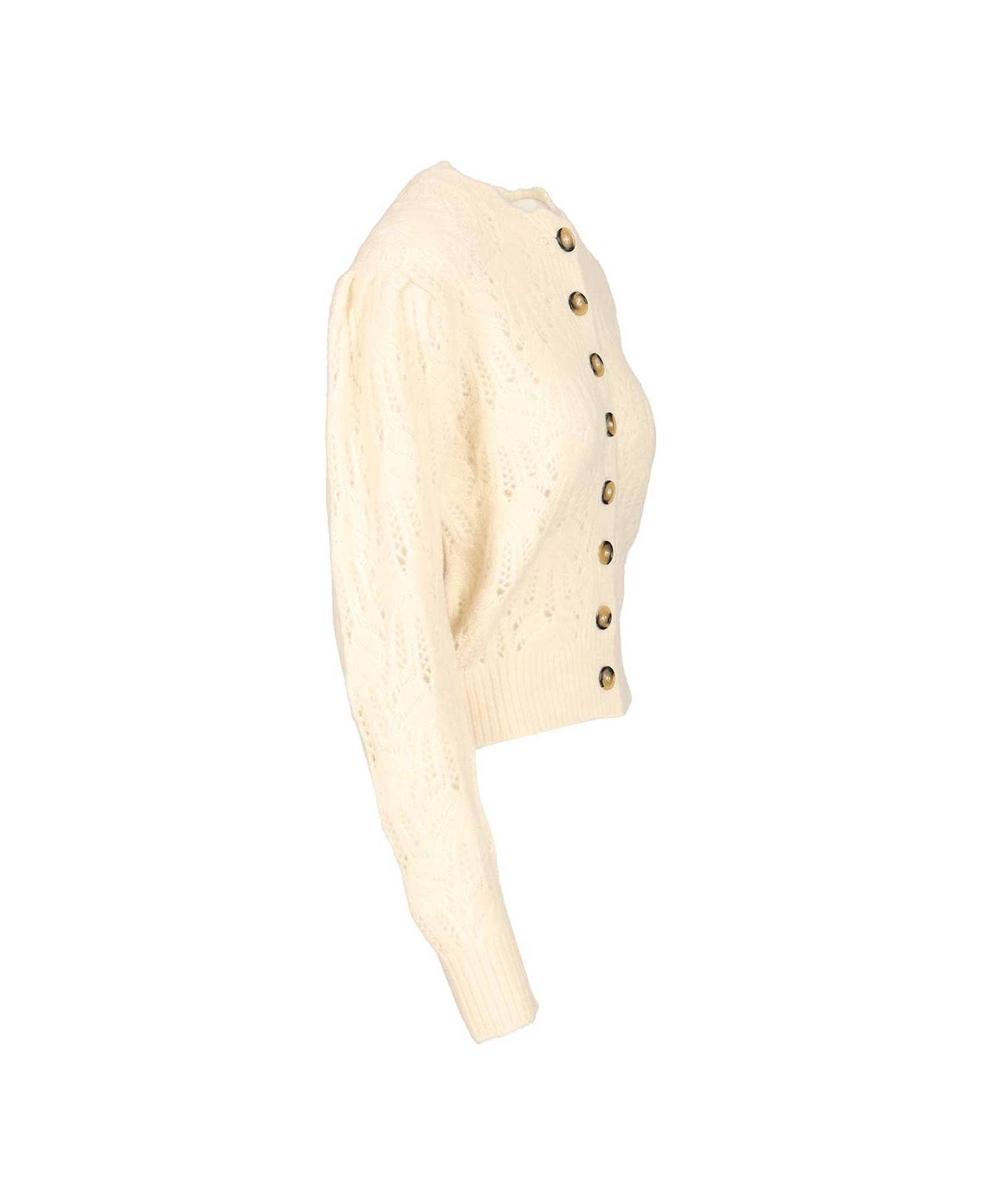 Marant Étoile Maxine Openwork Cardigan - Beige