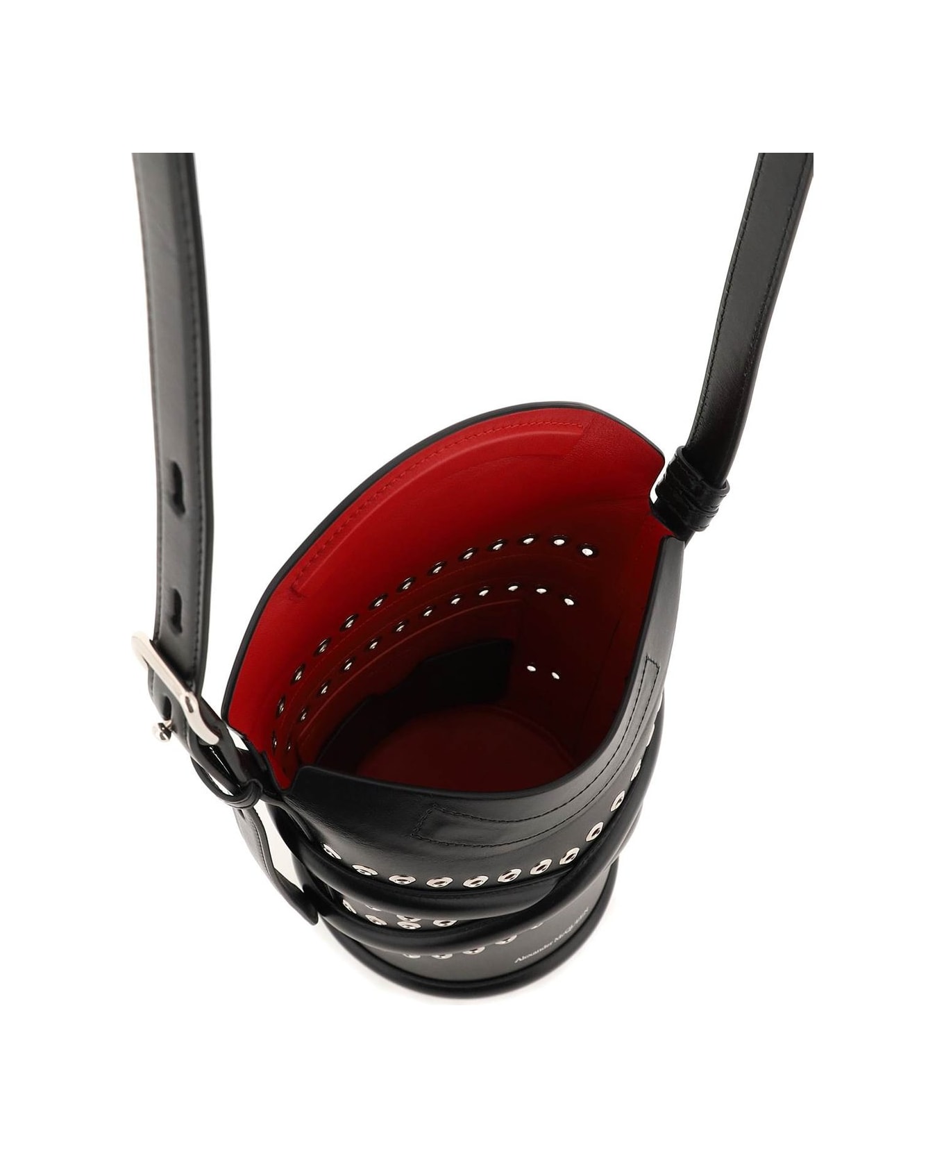 Alexander McQueen The Curve Small Bucket Bag - Black